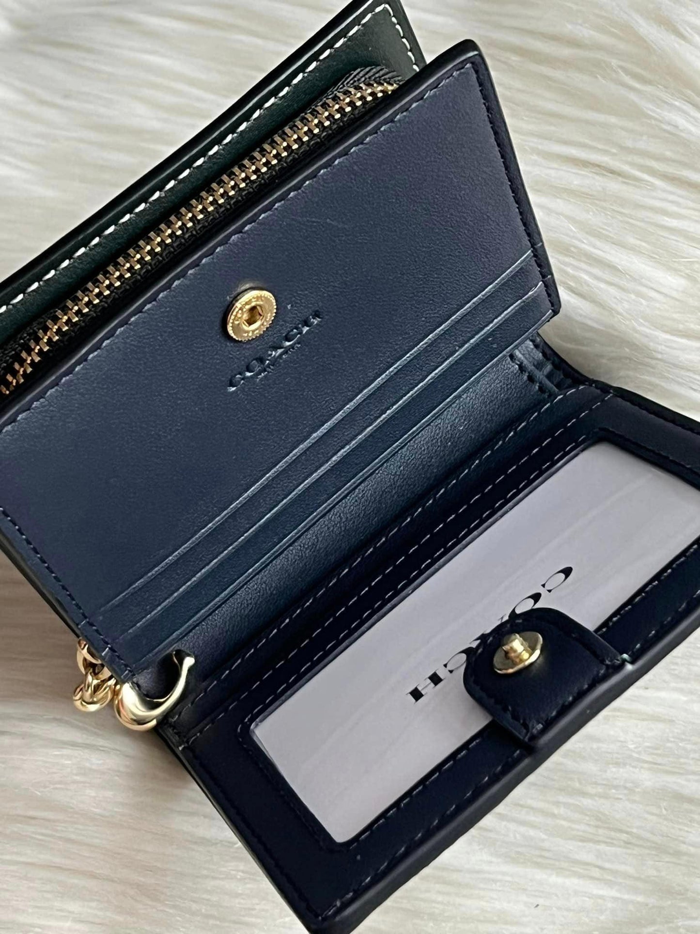 Coach Snap Wallet With Coach Monogram Print