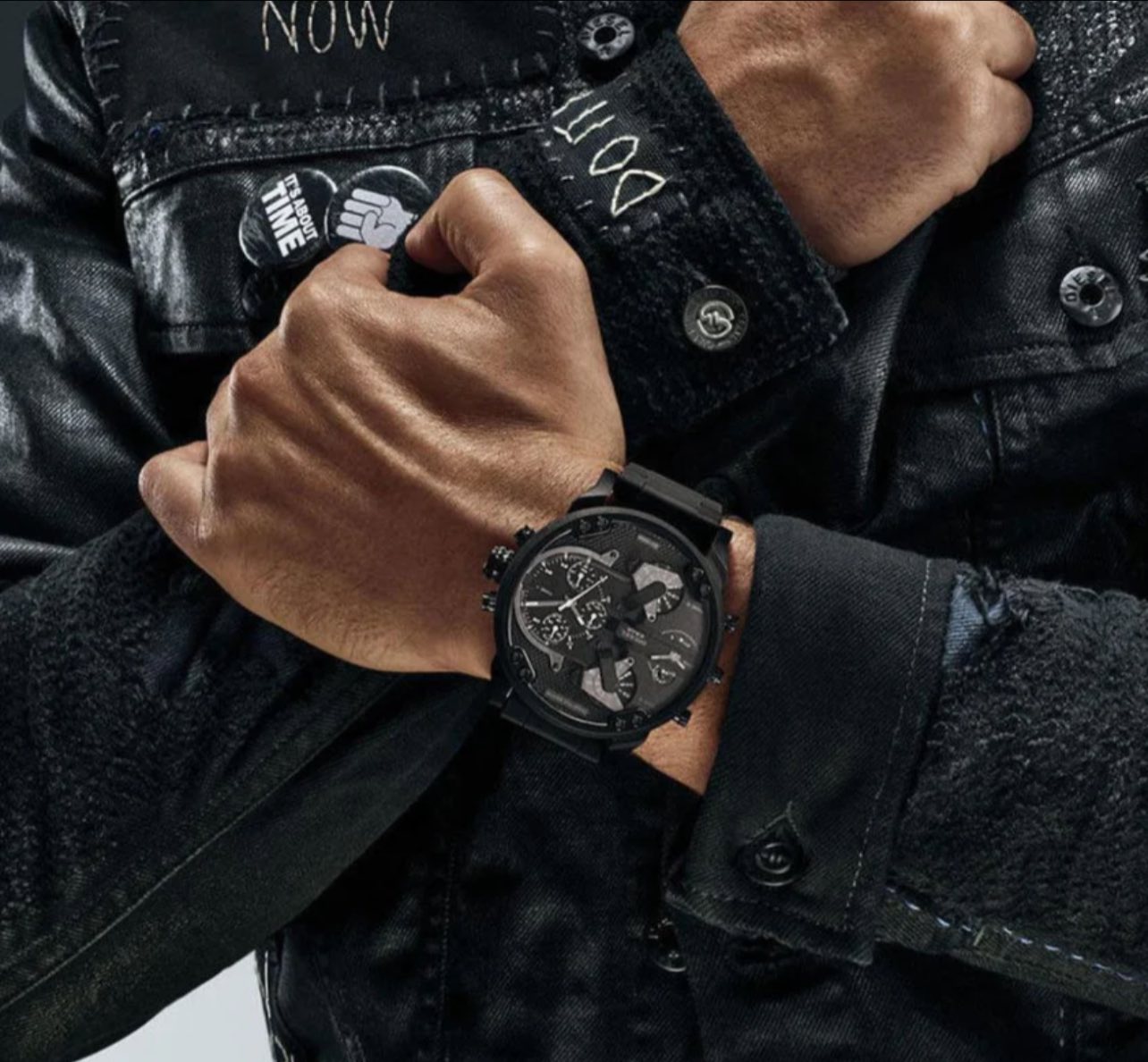 Diesel Men’s Mr. Daddy 2.0 Chronograph Black Dial Watch