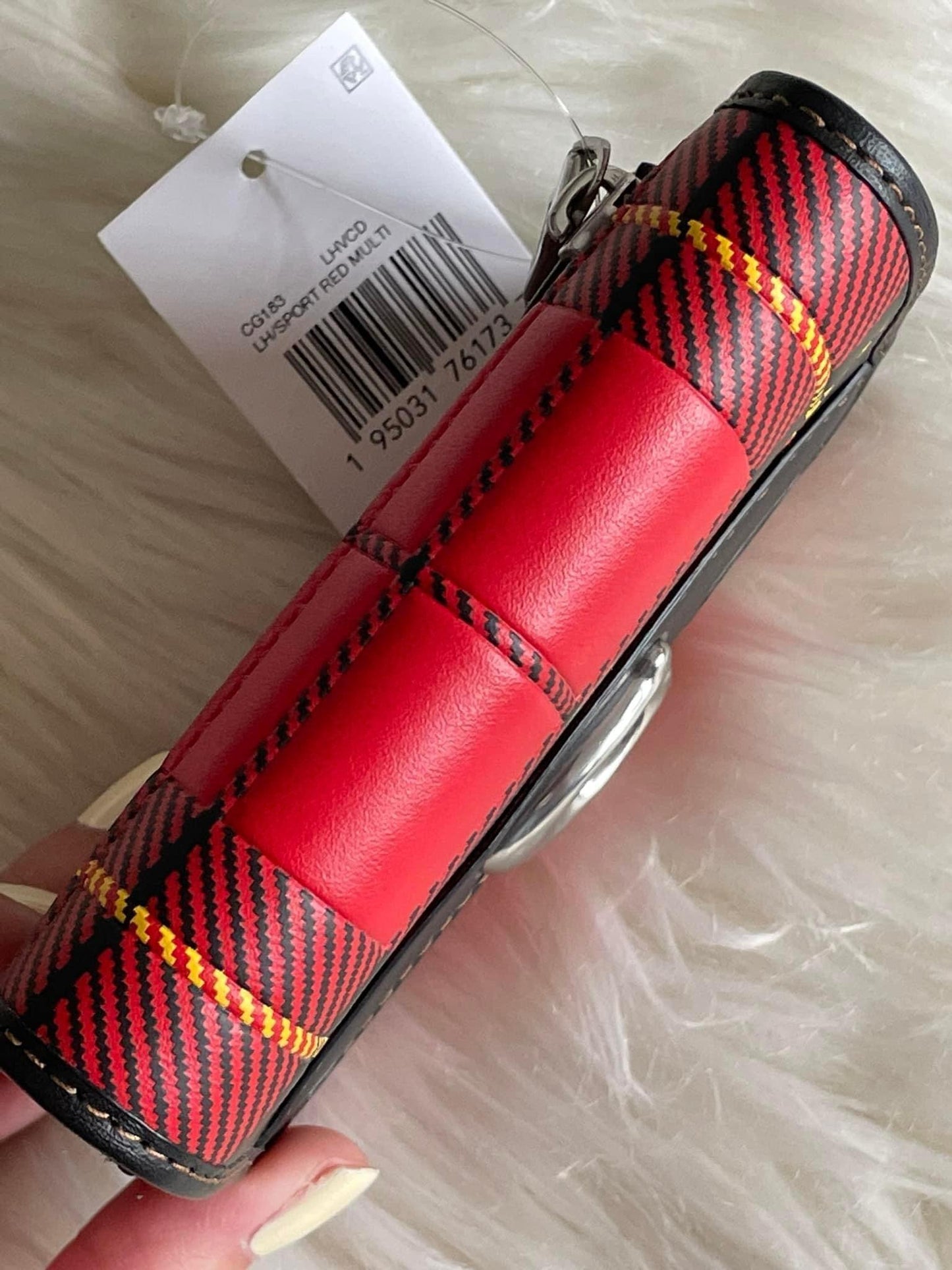 Coach Bandit Wallet with Plaid Print