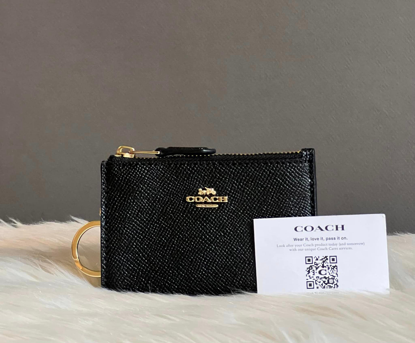 Coach Crossgrain Mini Skinny ID Case