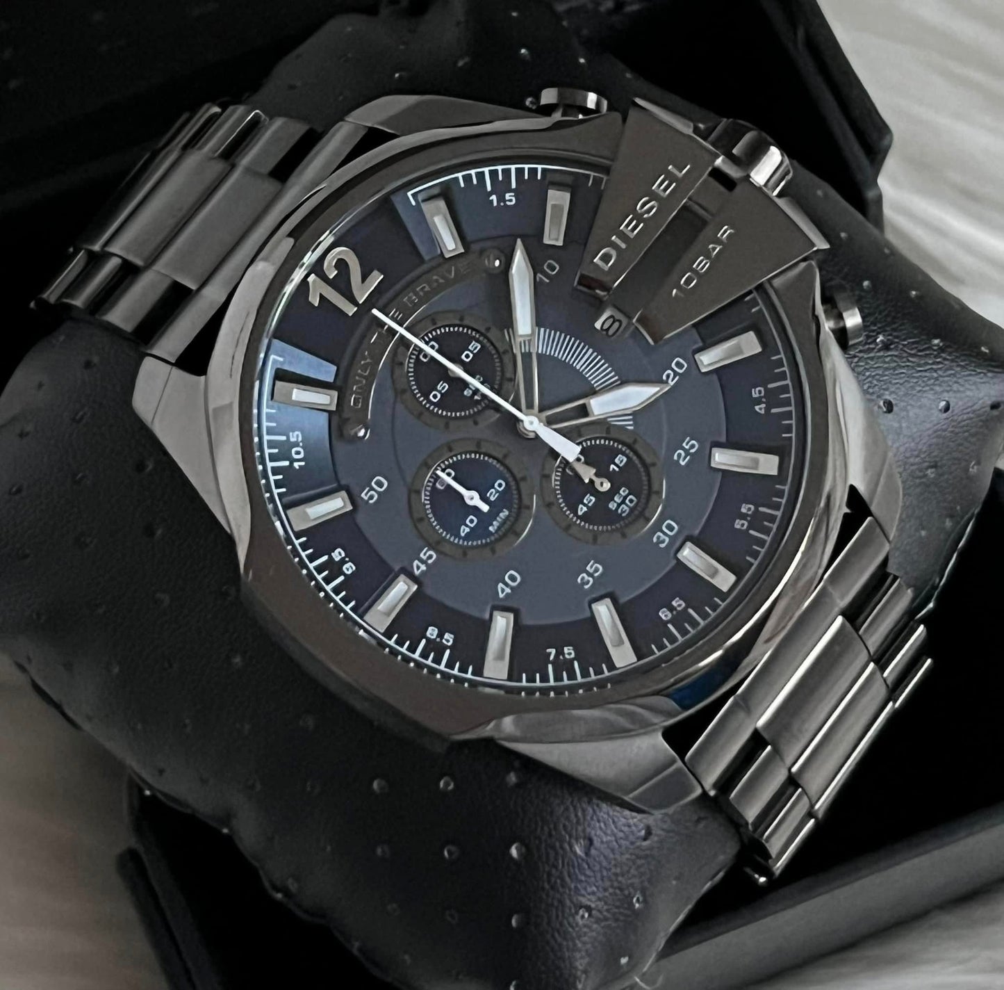 Diesel Men’s Mega Chief Chronograph Gunmetal Steel Watch