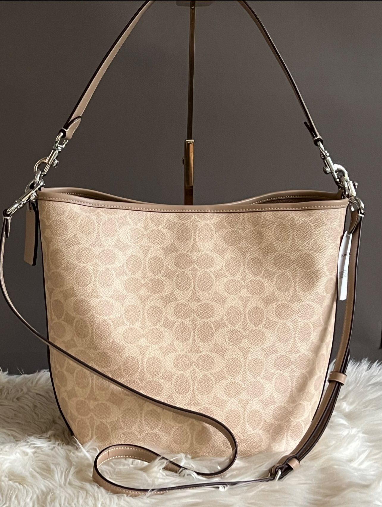 Coach City Large Bucket Bag in Signature Canvas