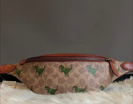 Coach Charter Belt Bag 7 in Signature Canvas with Rexy Print