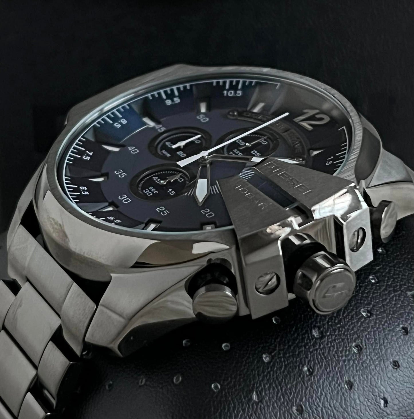 Diesel Men’s Mega Chief Chronograph Gunmetal Steel Watch