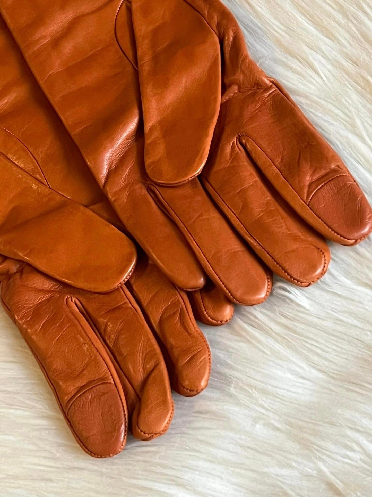 Coach Sculpted Signature Leather Tech Gloves