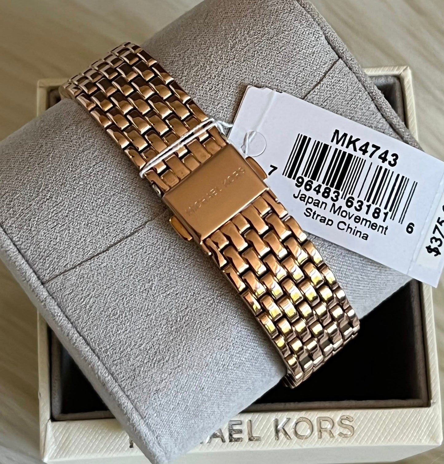 Michael Kors Women’s Emery Three-Hand Rose Gold-Tone Stainless Steel Watch