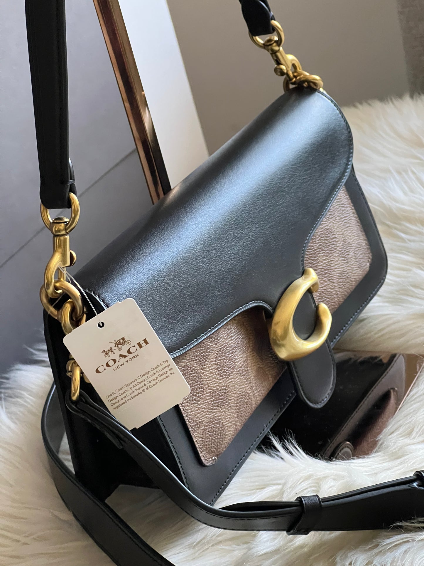 Coach Tabby Shoulder Bag 26 With Signature Canvas