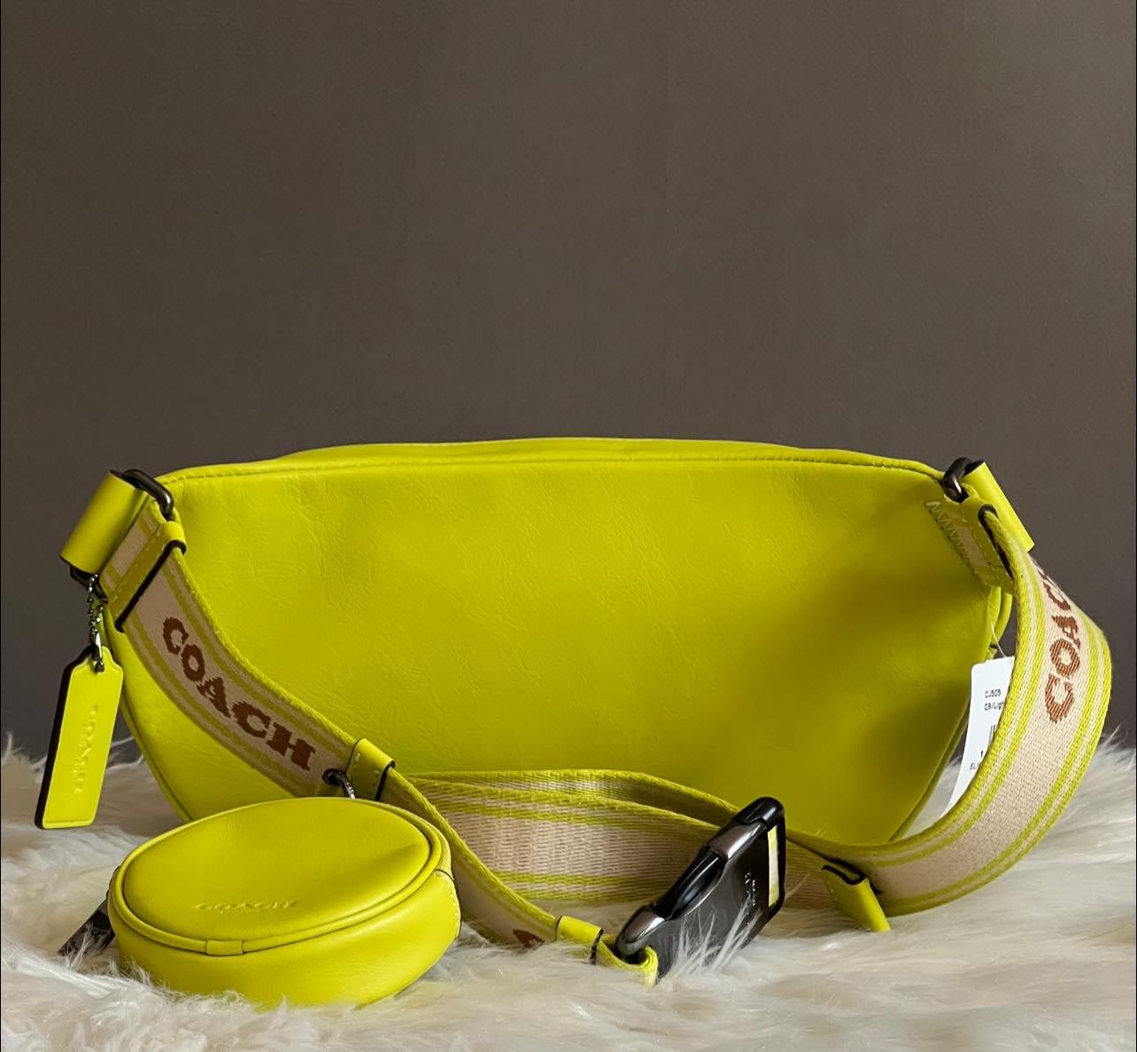 Coach Elias Belt Bag in Colorblock Signature Canvas