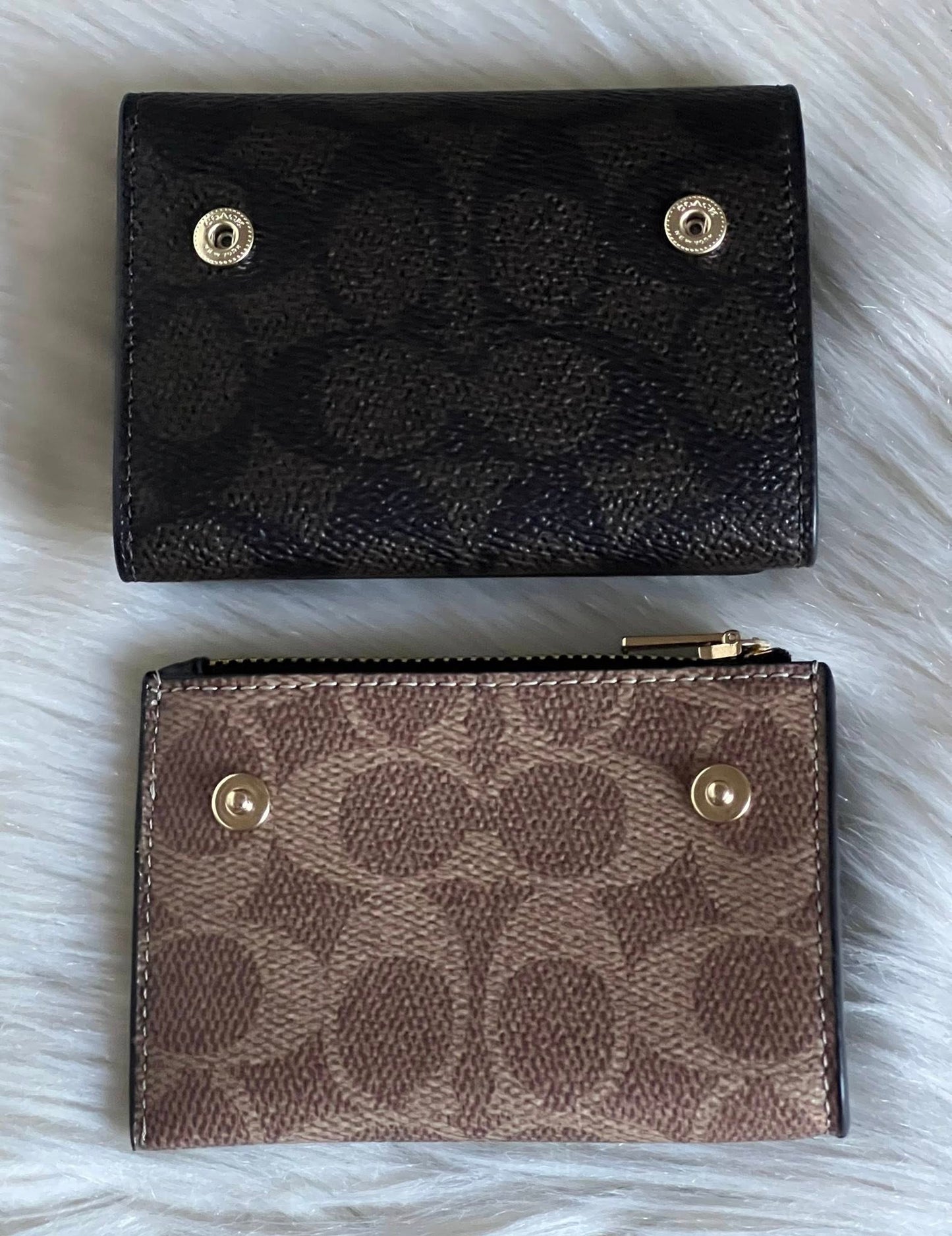 Coach Card Holder Wallet In Blocked Signature Canvas