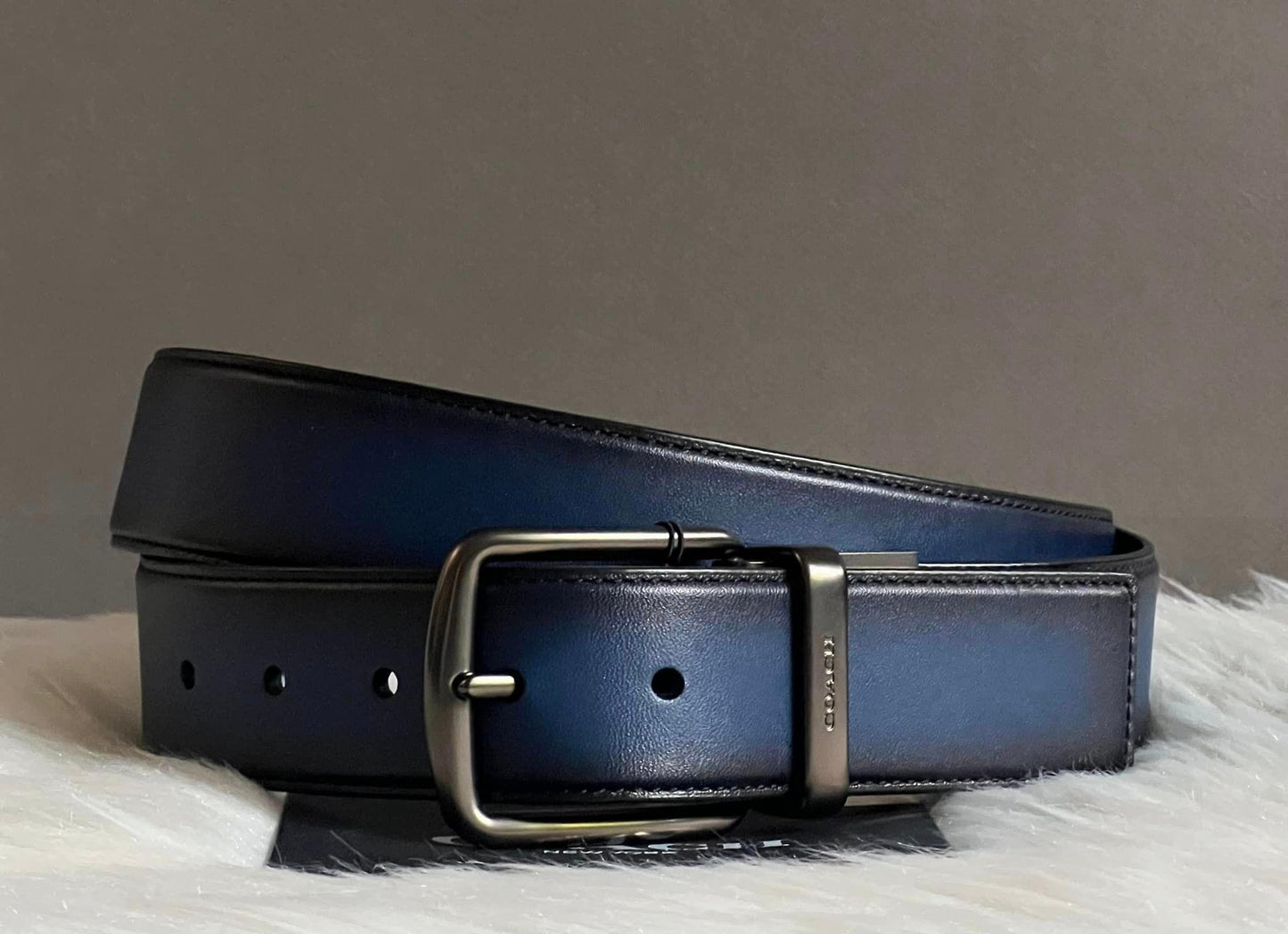Coach Men’s Harness Buckle Reversible Belt