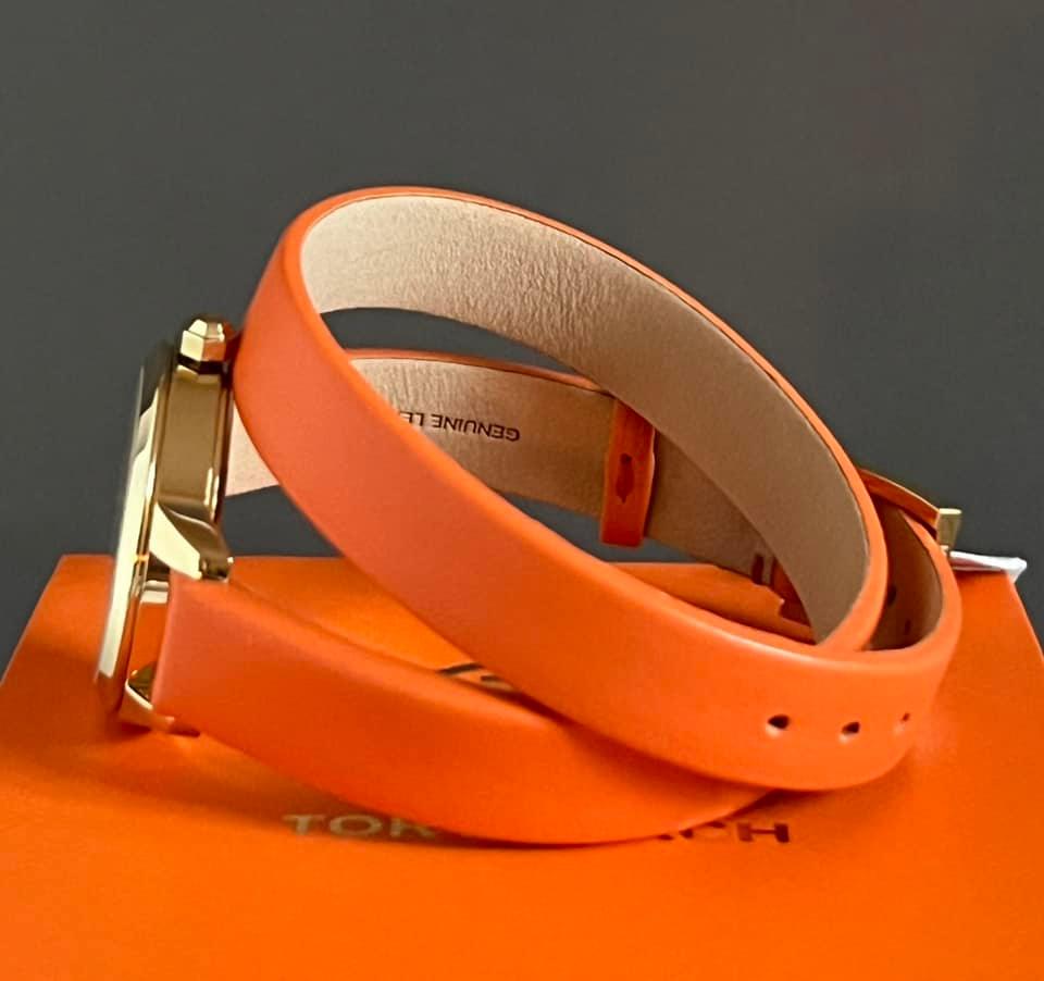 Tory Burch Women’s Collins Orange Double Wrap Watch