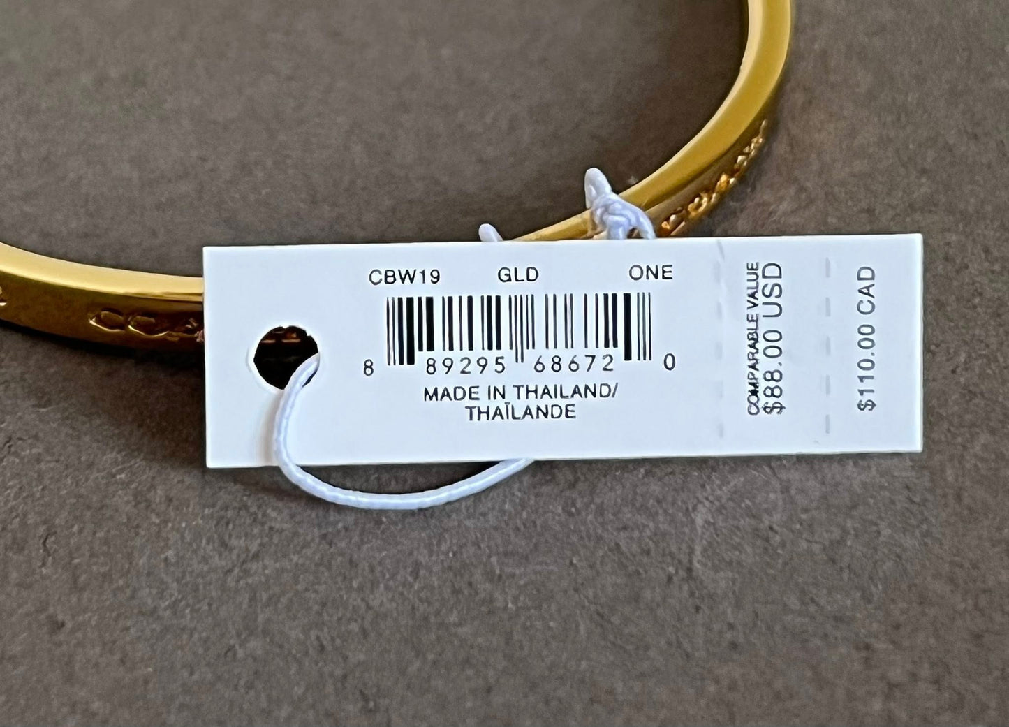 Coach Thin Cuff Bracelet
