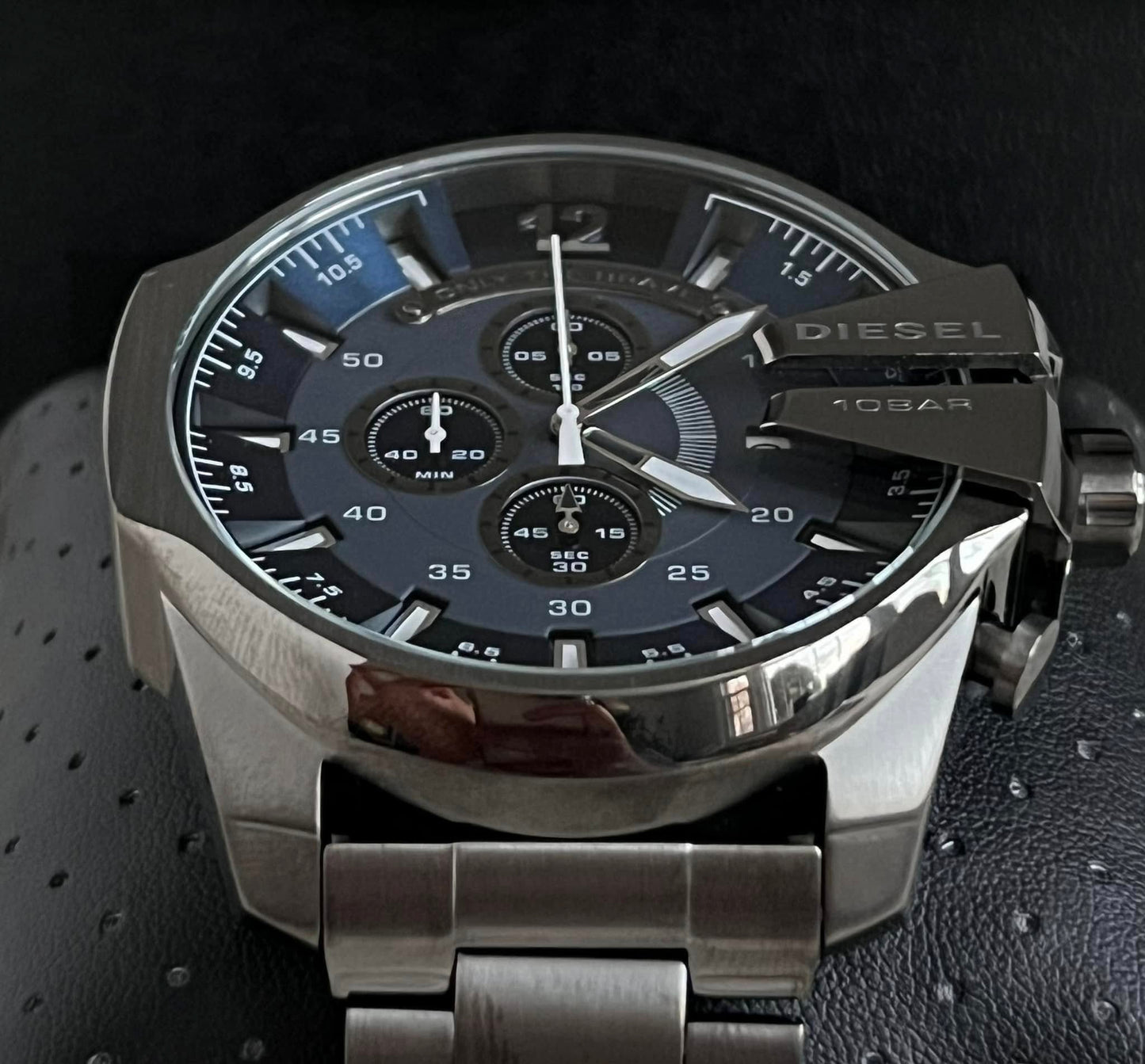 Diesel Men’s Mega Chief Chronograph Gunmetal Steel Watch
