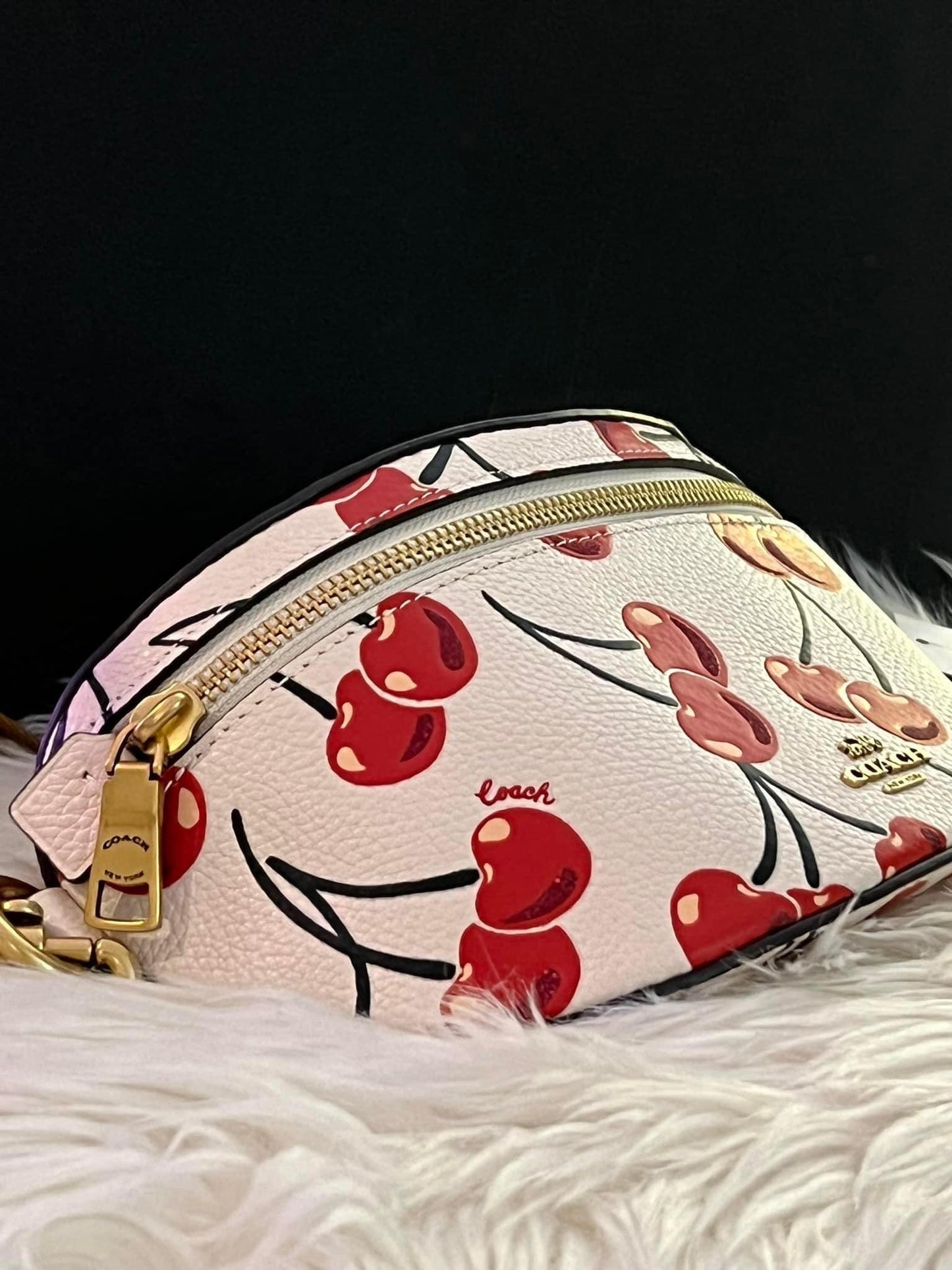 Coach Bethany Belt Bag with Cherry Print