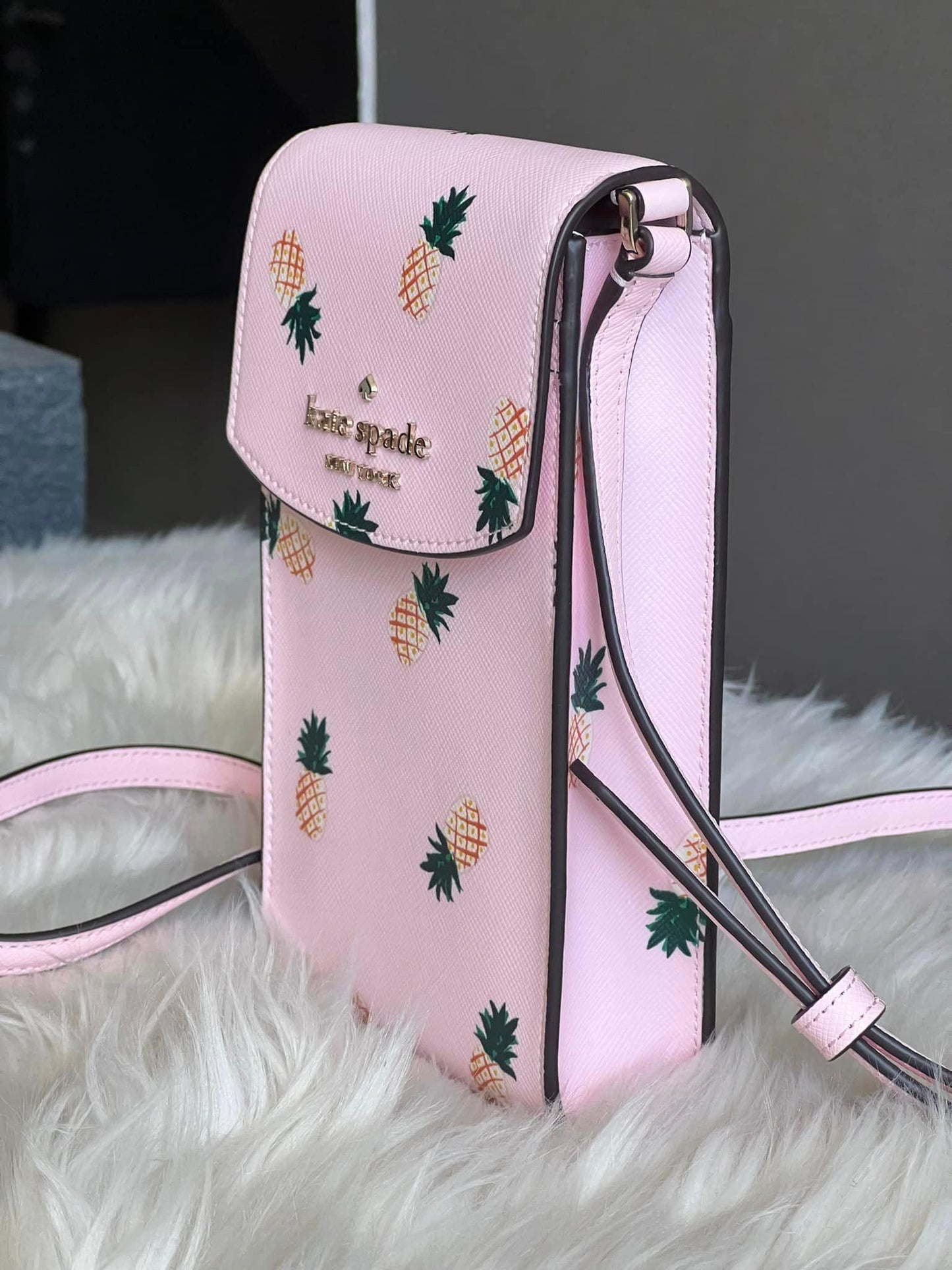 Kate Spade Staci Pineapples Print North South Crossbody
