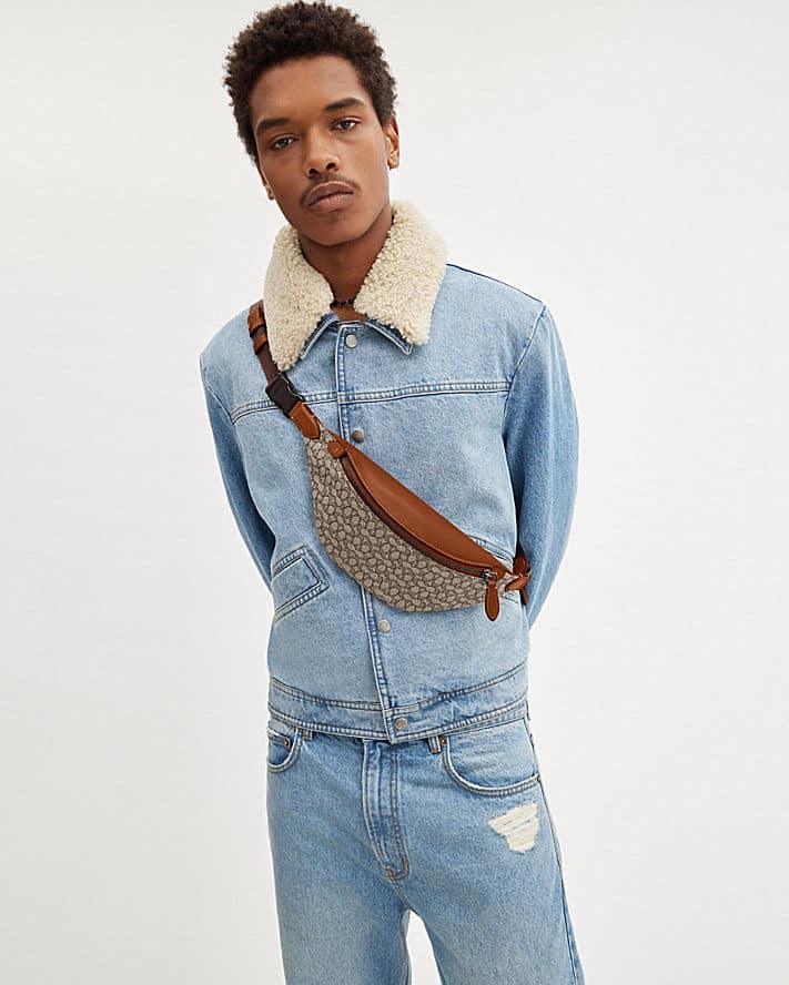 Coach Charter Belt Bag 7 in Micro Signature Jacquard