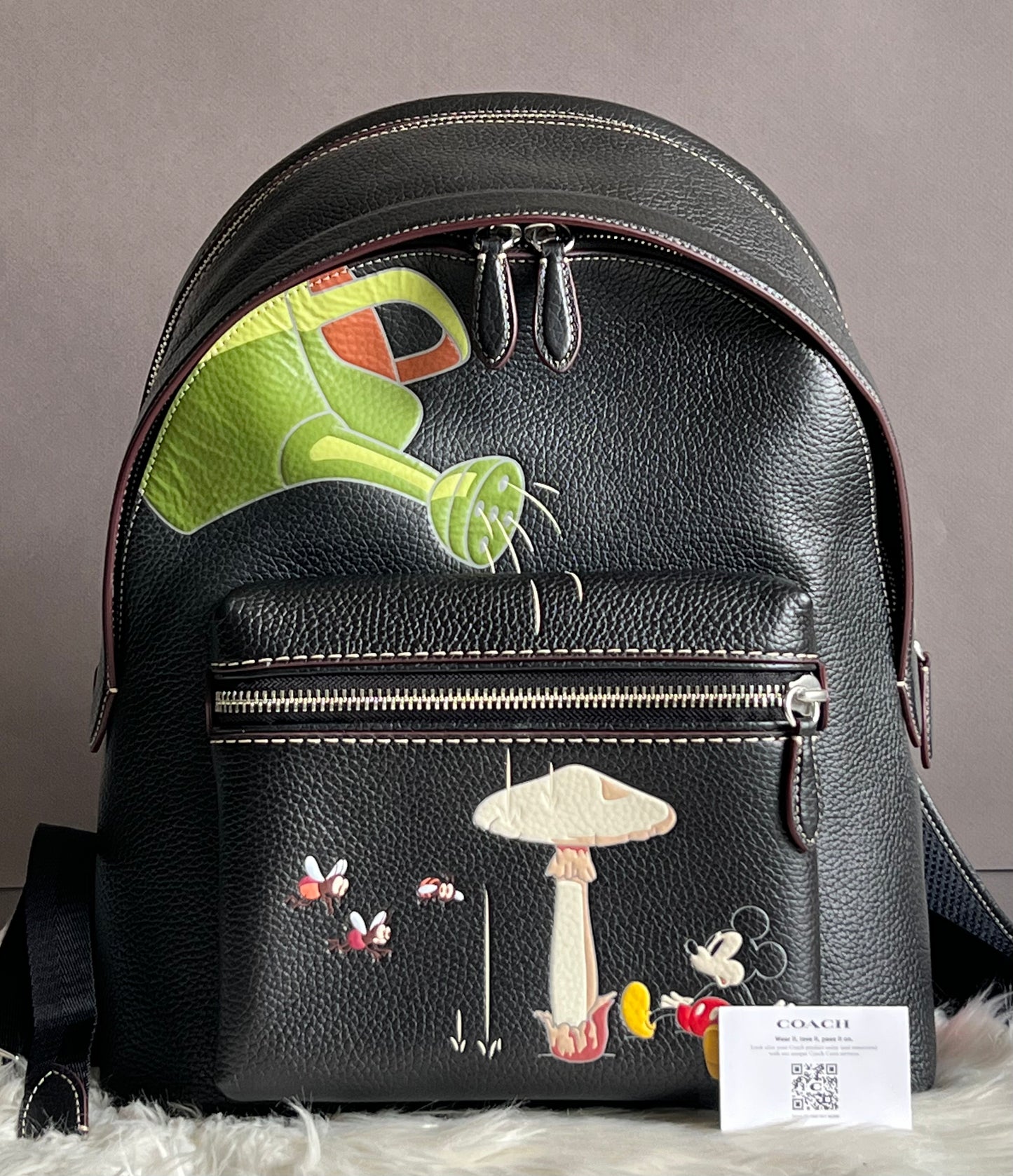 Disney X Coach Charter Backpack in Regenerative Leather