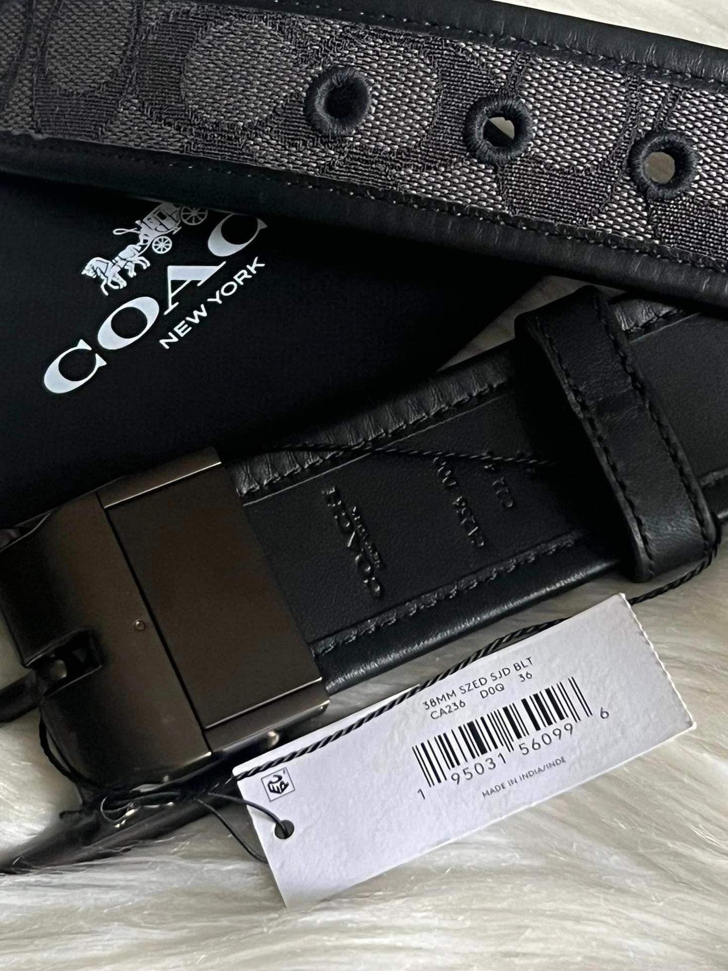 Coach Men’s Harness Buckle Belt