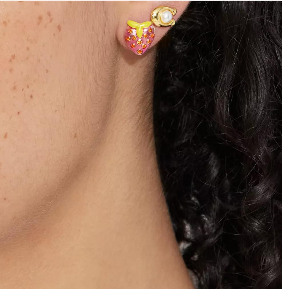 Coach Strawberry Signature Stud Earrings