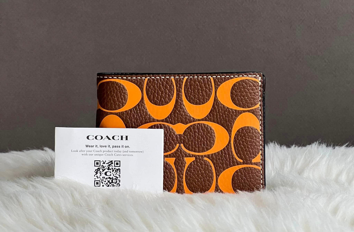 Coach Men’s Slim Billfold Wallet In Signature Leather