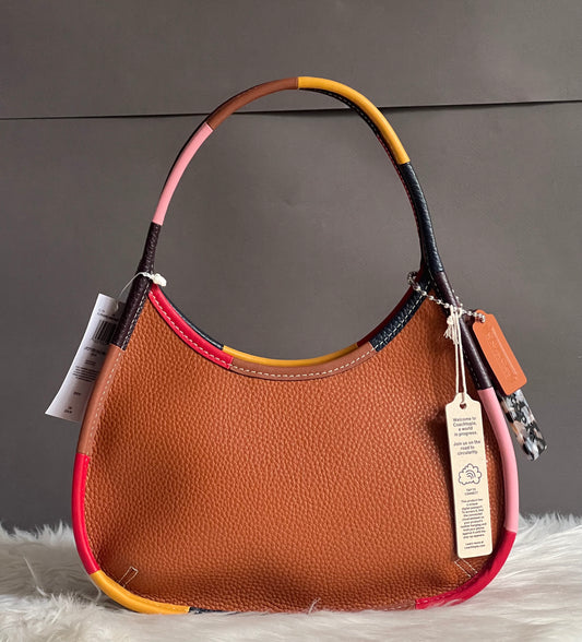 Coach Ergo Shoulder Bag in Coachtopia Leather with Upcrafted Scrap Binding