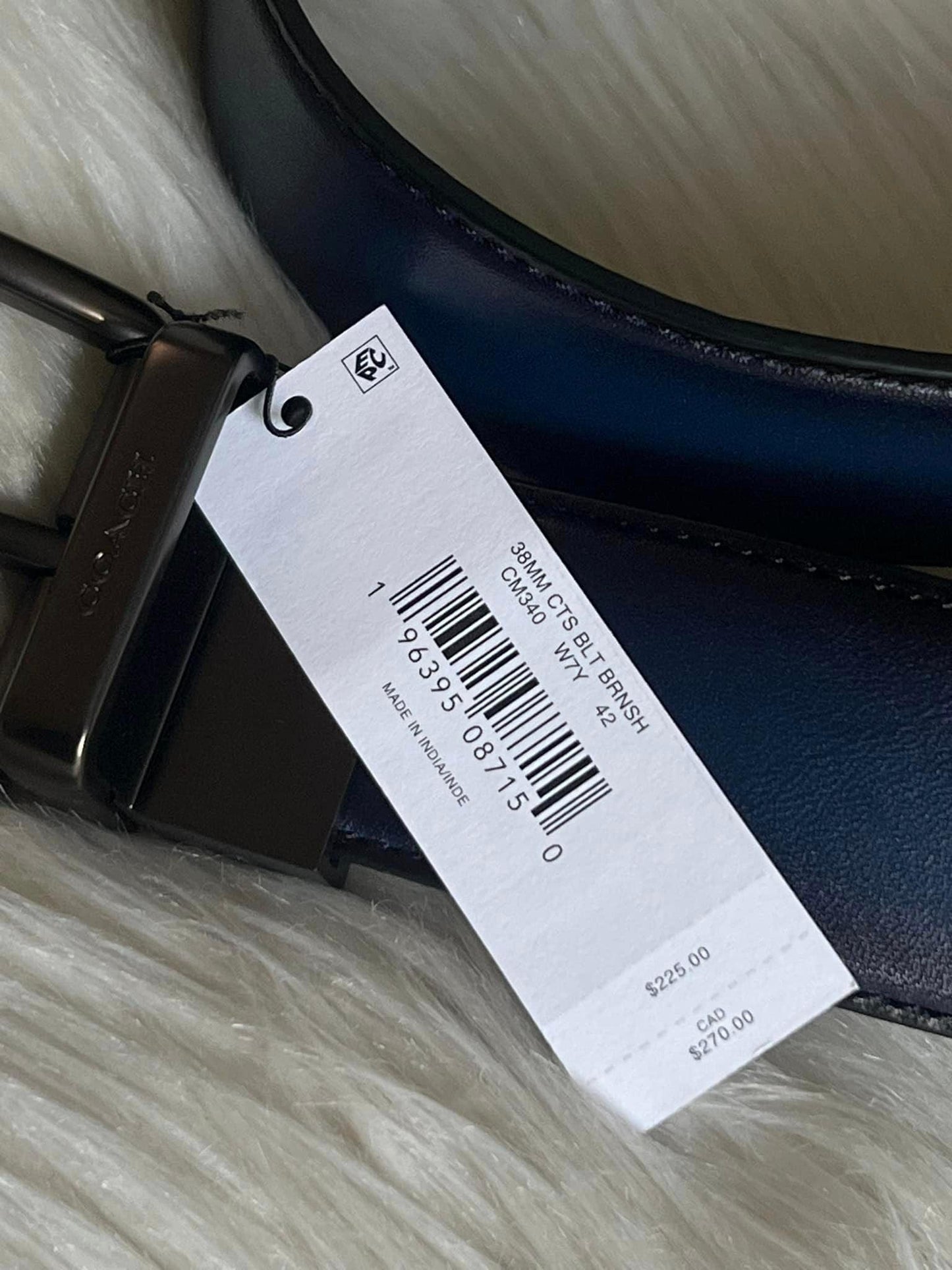 Coach Men’s Harness Buckle Reversible Belt