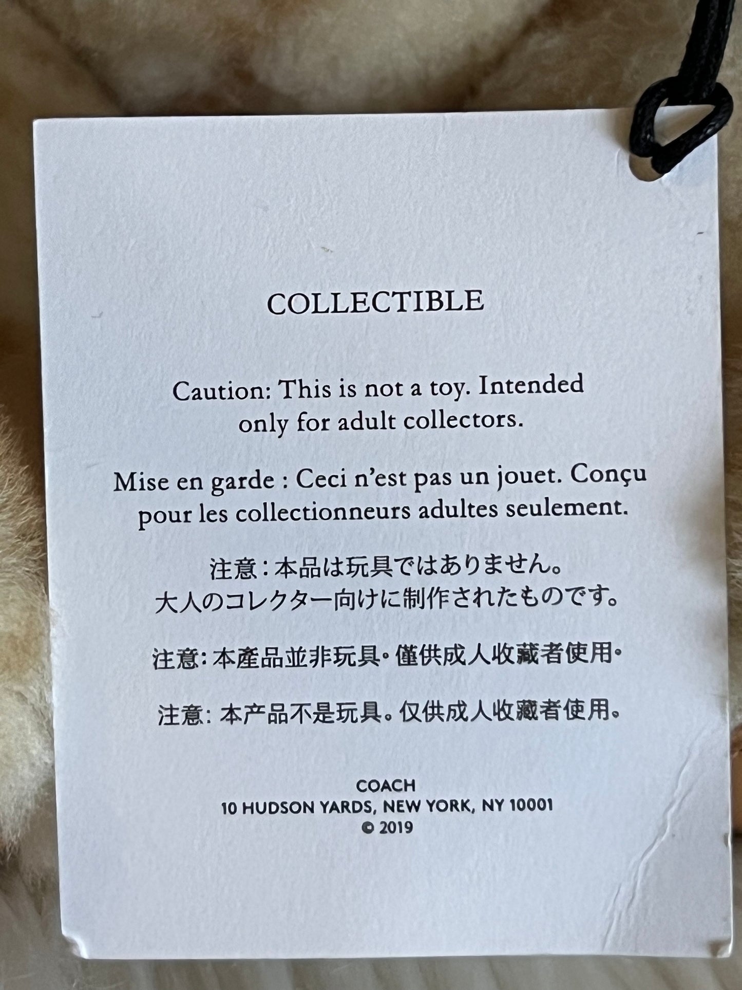 Coach Ski Bear Collectible in Signature Shearling