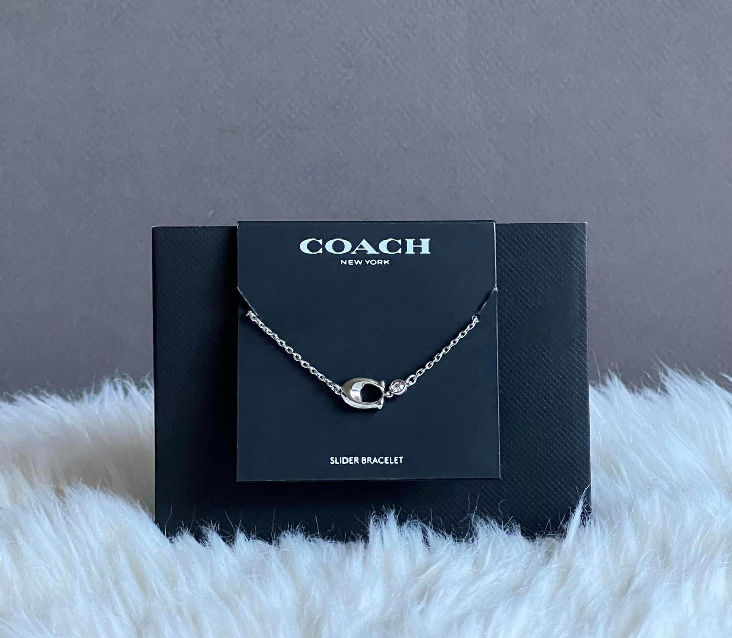 Coach Signature Crystal Slider Bracelet