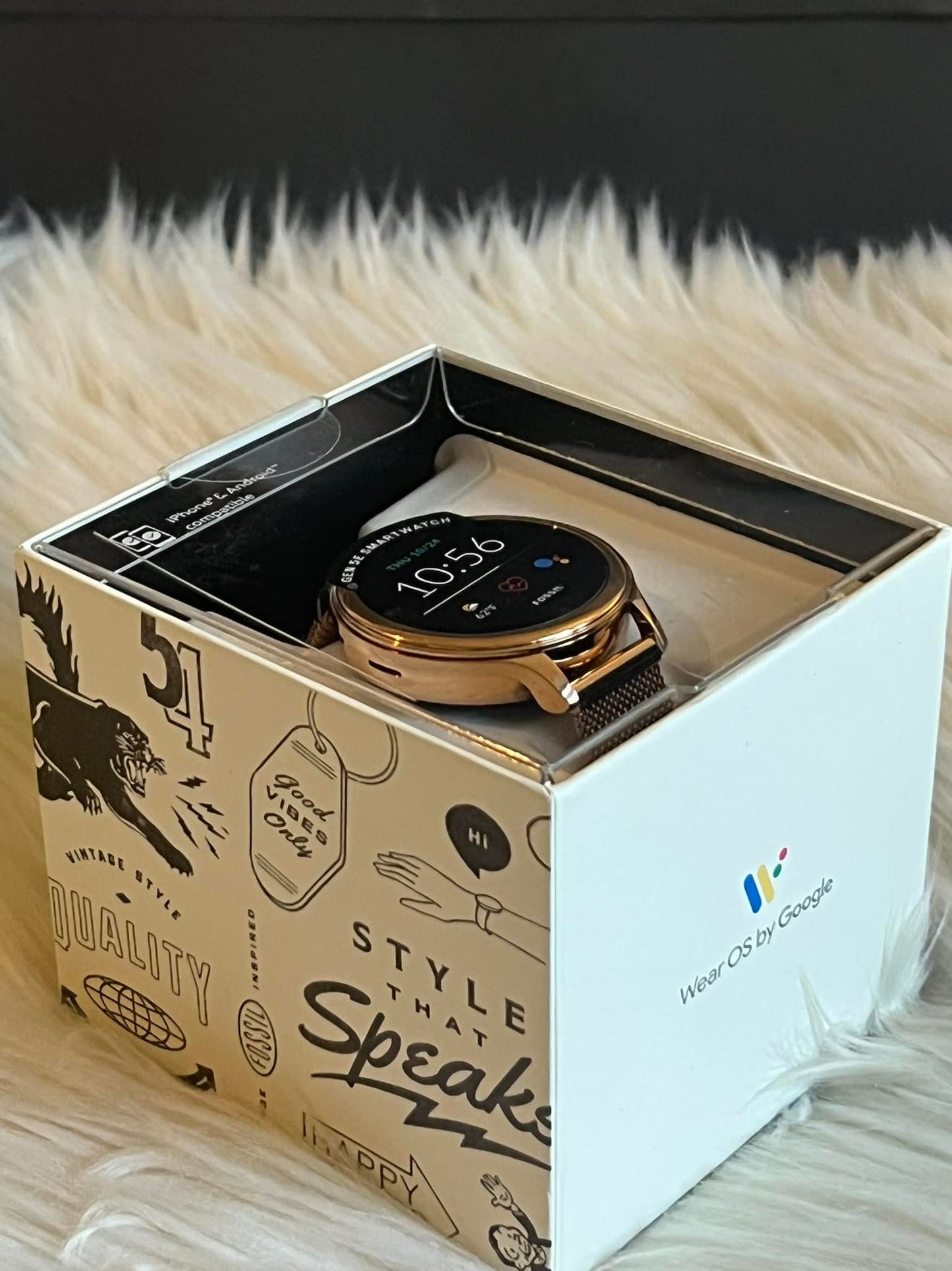 Fossil Gen 5E Smartwatch Rose Gold-Tone