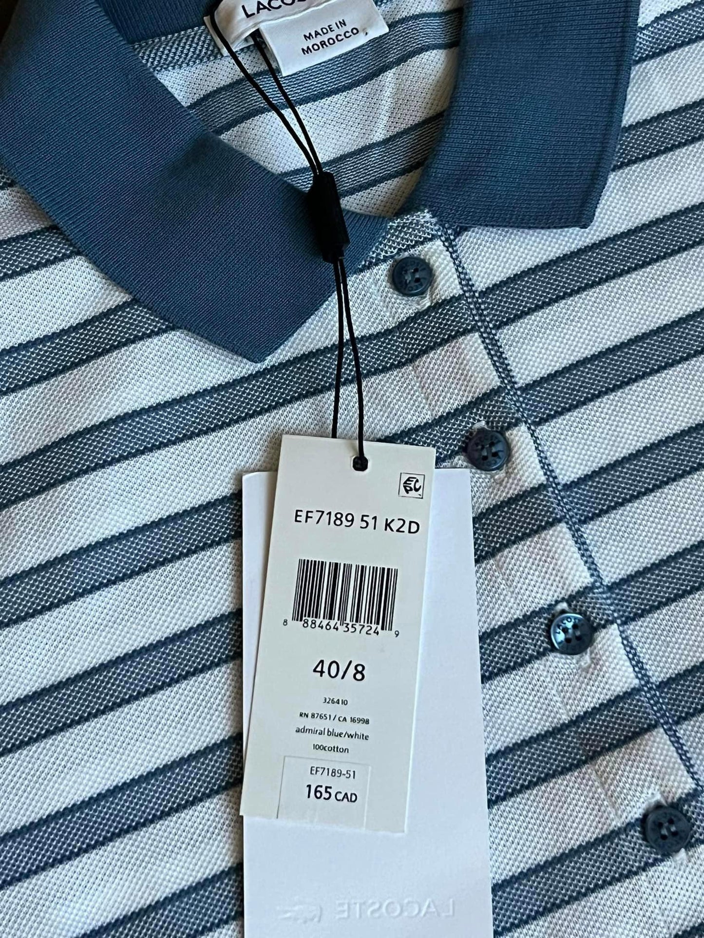 Lacoste Striped Pique Dress