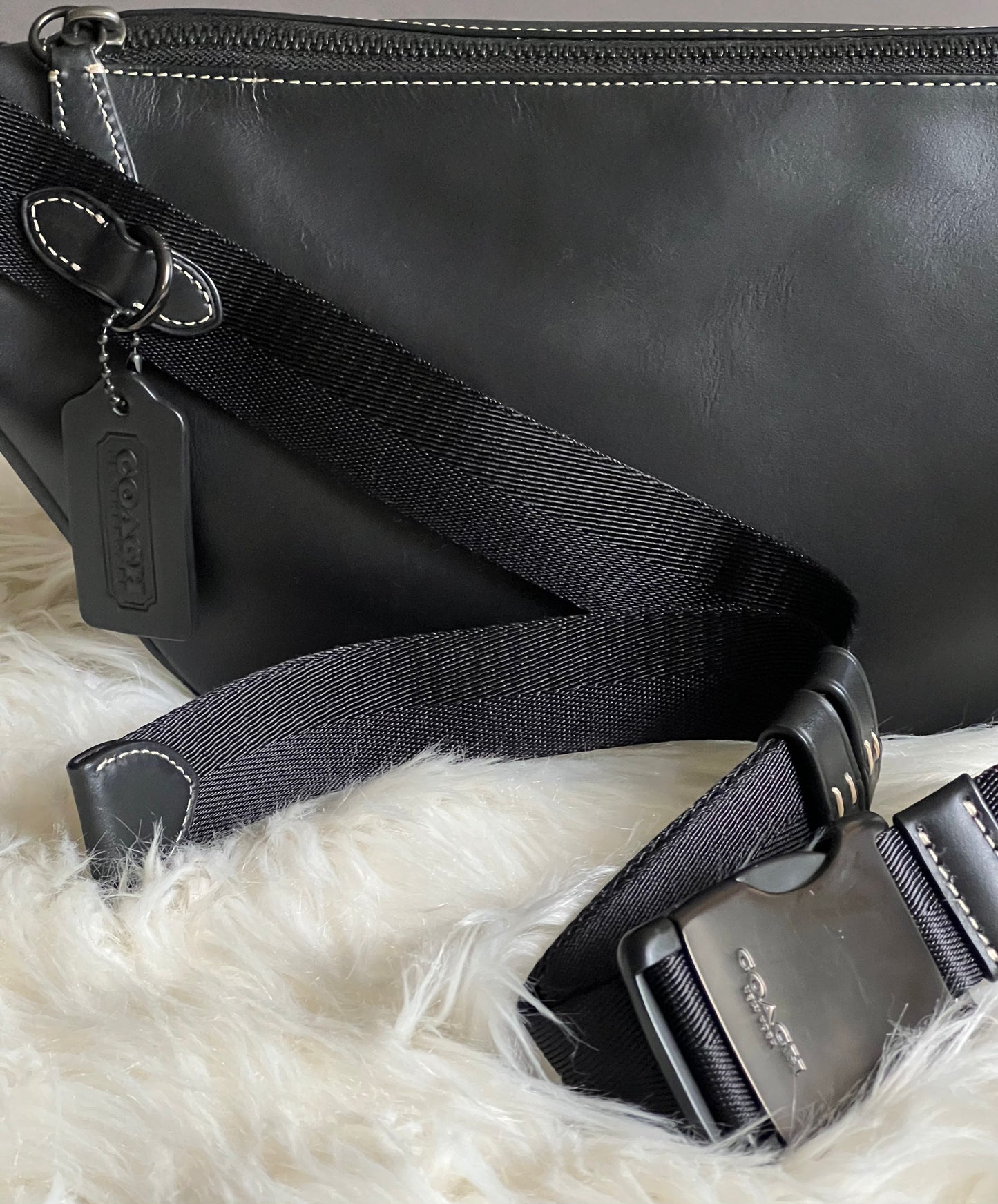 Coach League Belt Bag in Signature Canvas with Rexy Print