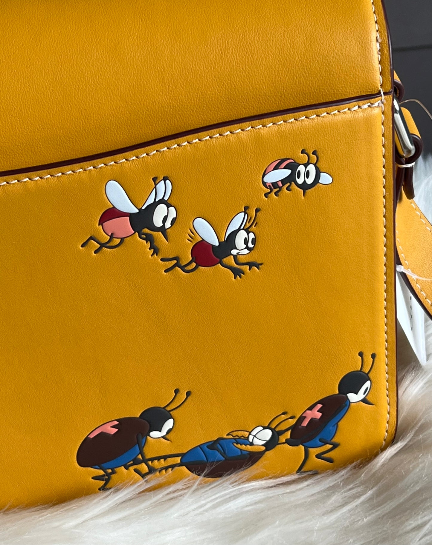 Disney X Coach Studio Shoulder Bag with Mickey Mouse and Bugs
