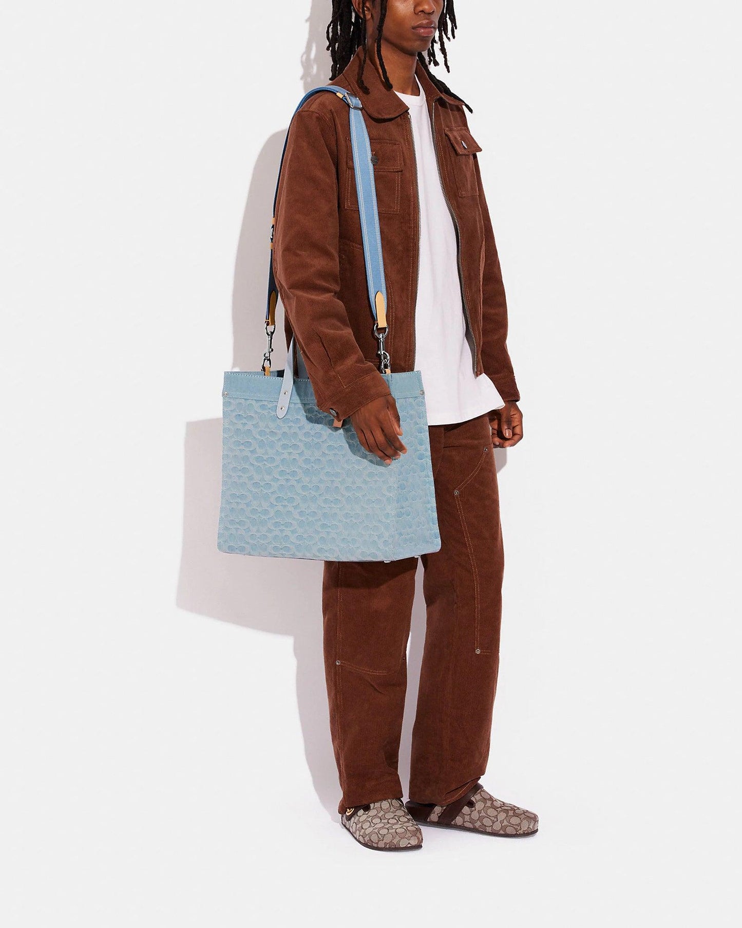 Coach Field Tote 40 in Signature Denim