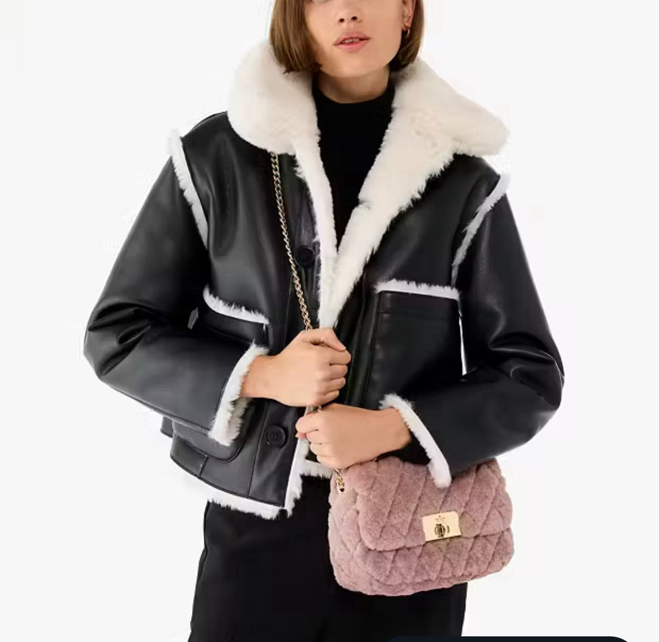 Kate Spade Carey Faux Fur Small Flap Crossbody