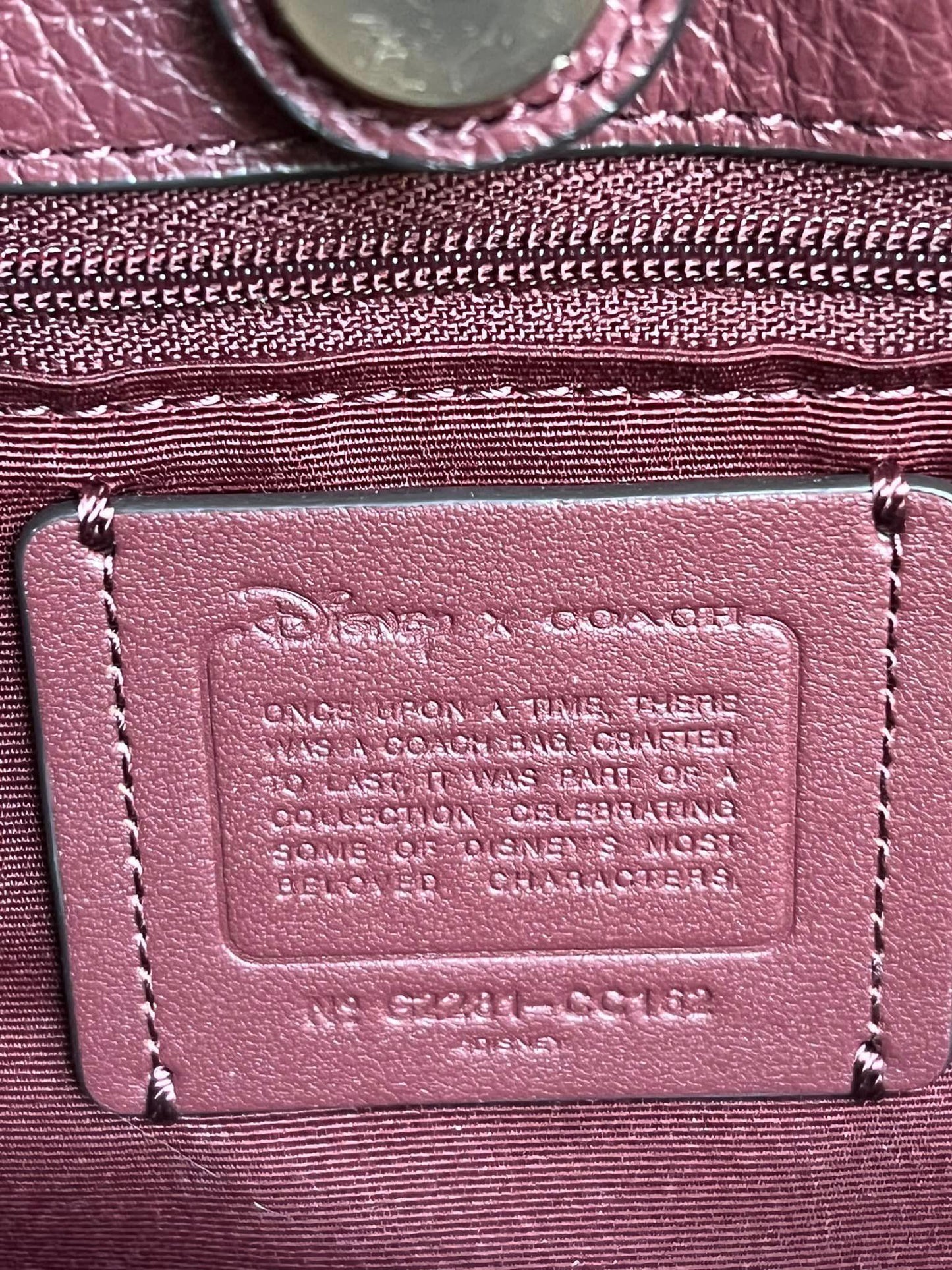 Disney X Coach City Tote with Signature Canvas Interior and Evil Queen Motif