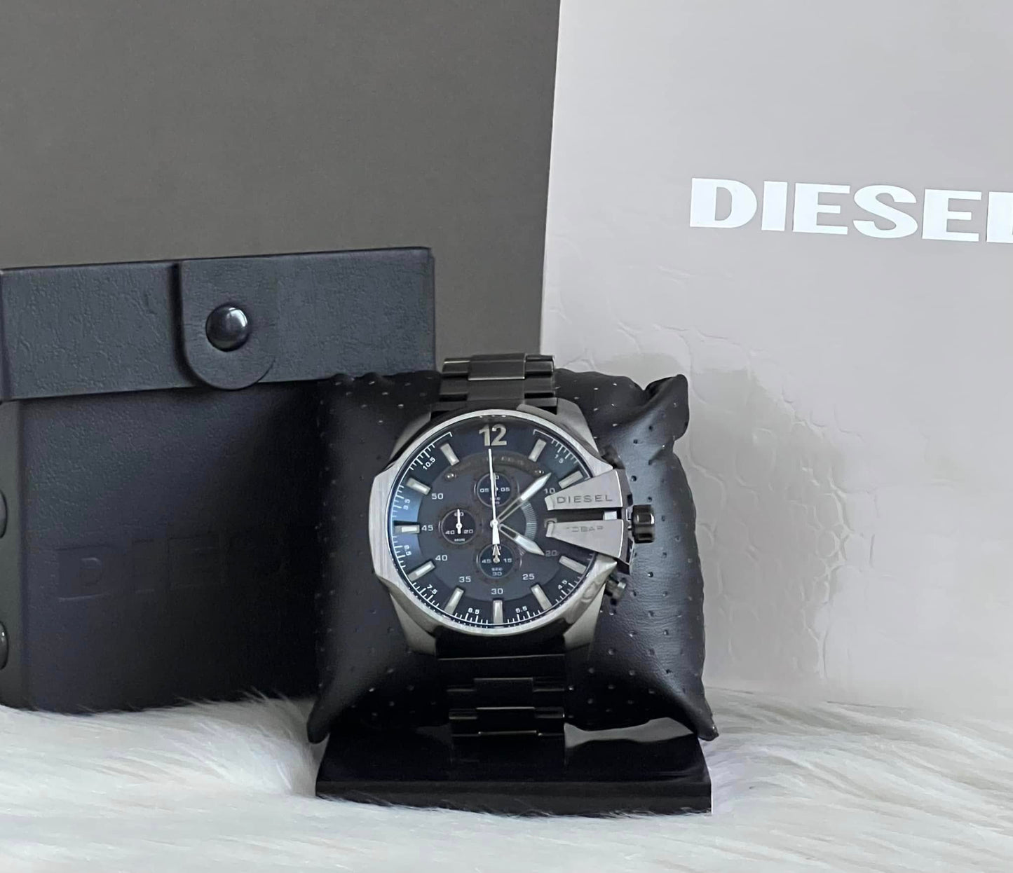Diesel Men’s Mega Chief Chronograph Gunmetal Steel Watch