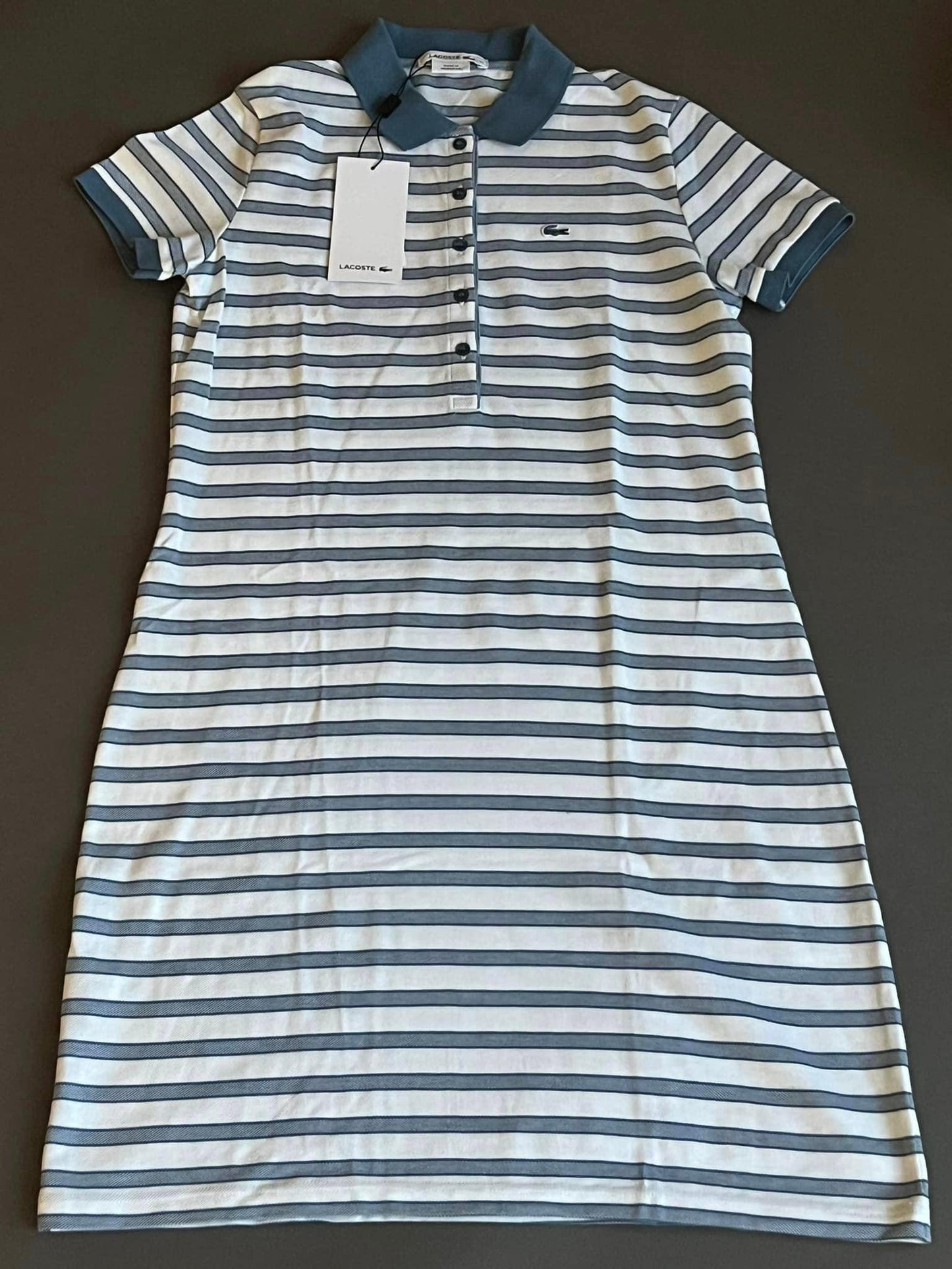 Lacoste Striped Pique Dress