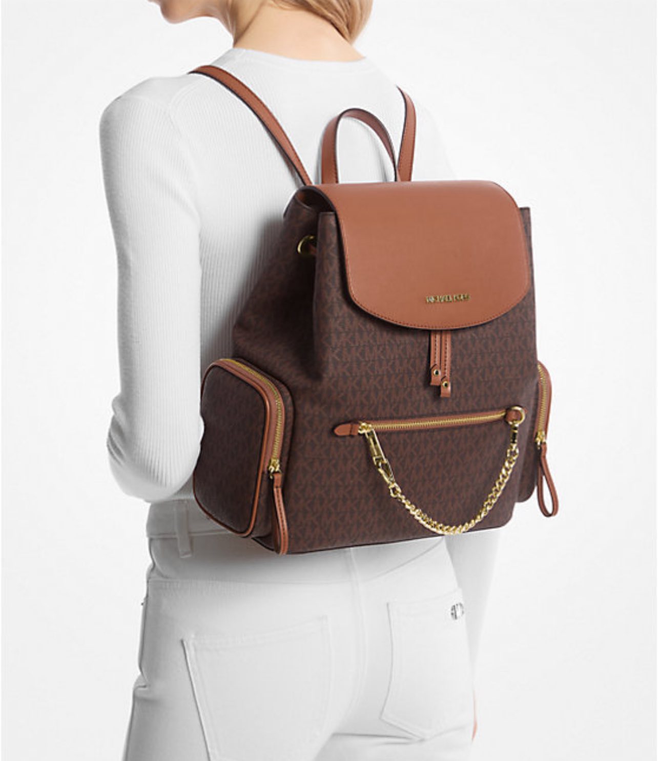 Michael Kors Jet Set Large Logo Backpack