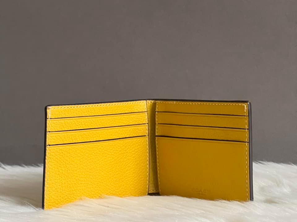 Coach Men’s Slim Billfold Wallet In Signature Leather