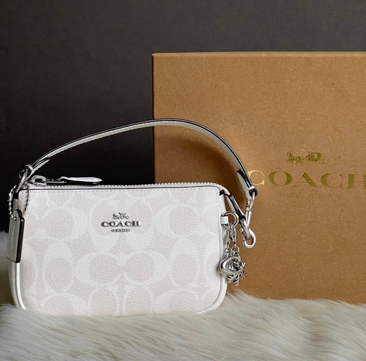 Coach Boxed Nolita 15 In Signature Canvas
