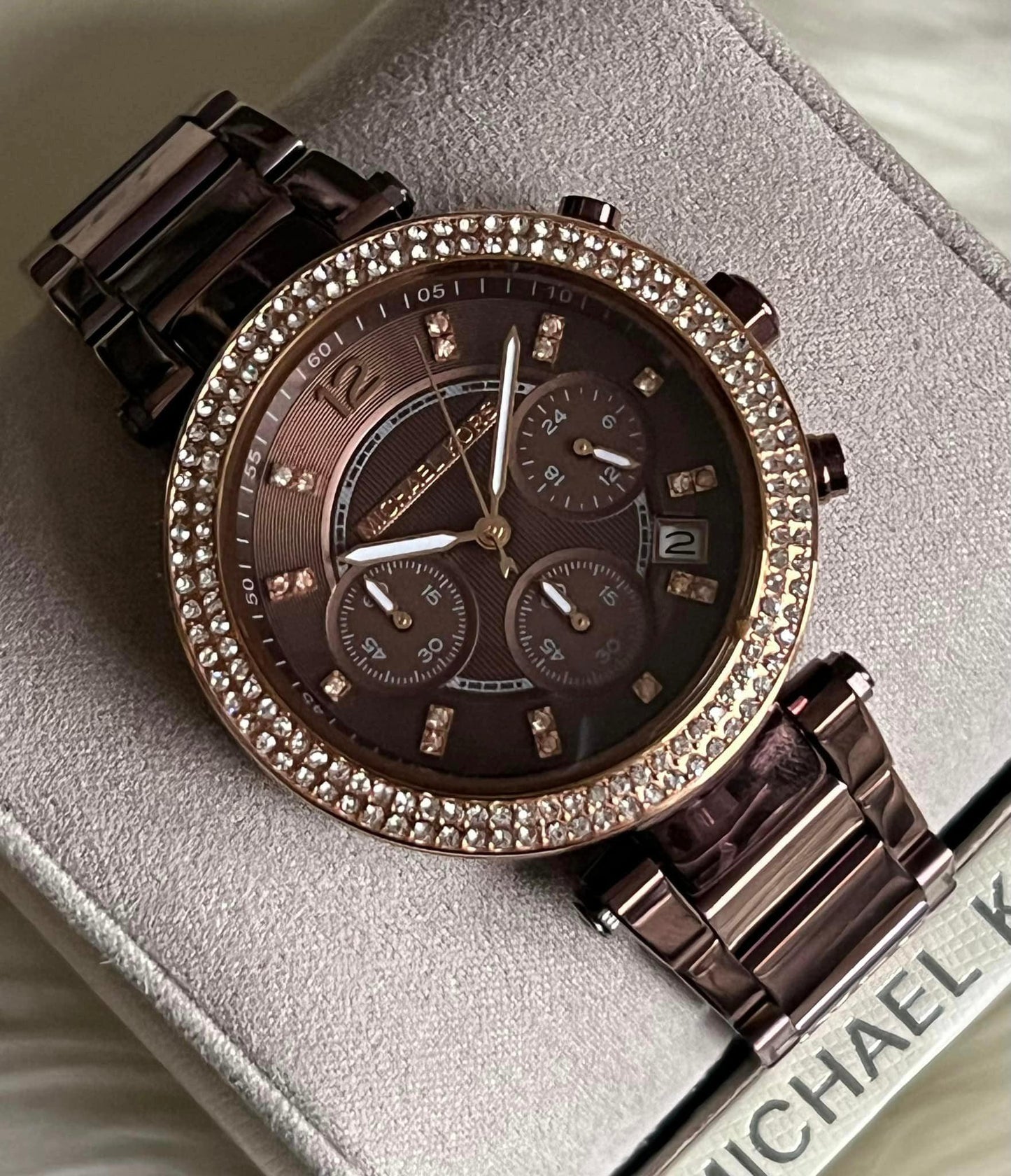 Michael Kors Women’s Parker Brown Stainless Steel Watch