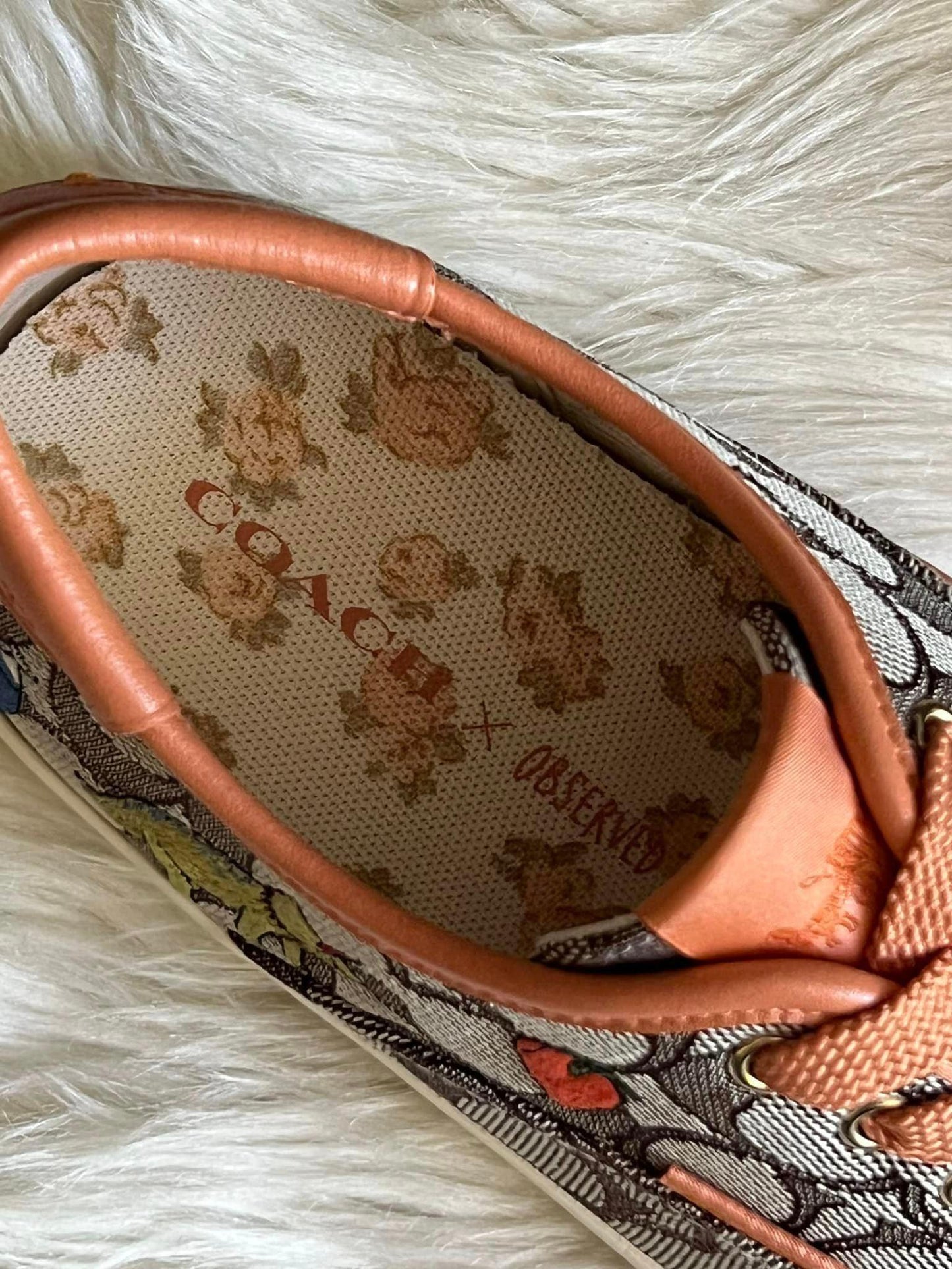 Coach X Observed By Us Skate Lace Up Sneaker In Signature Jacquard