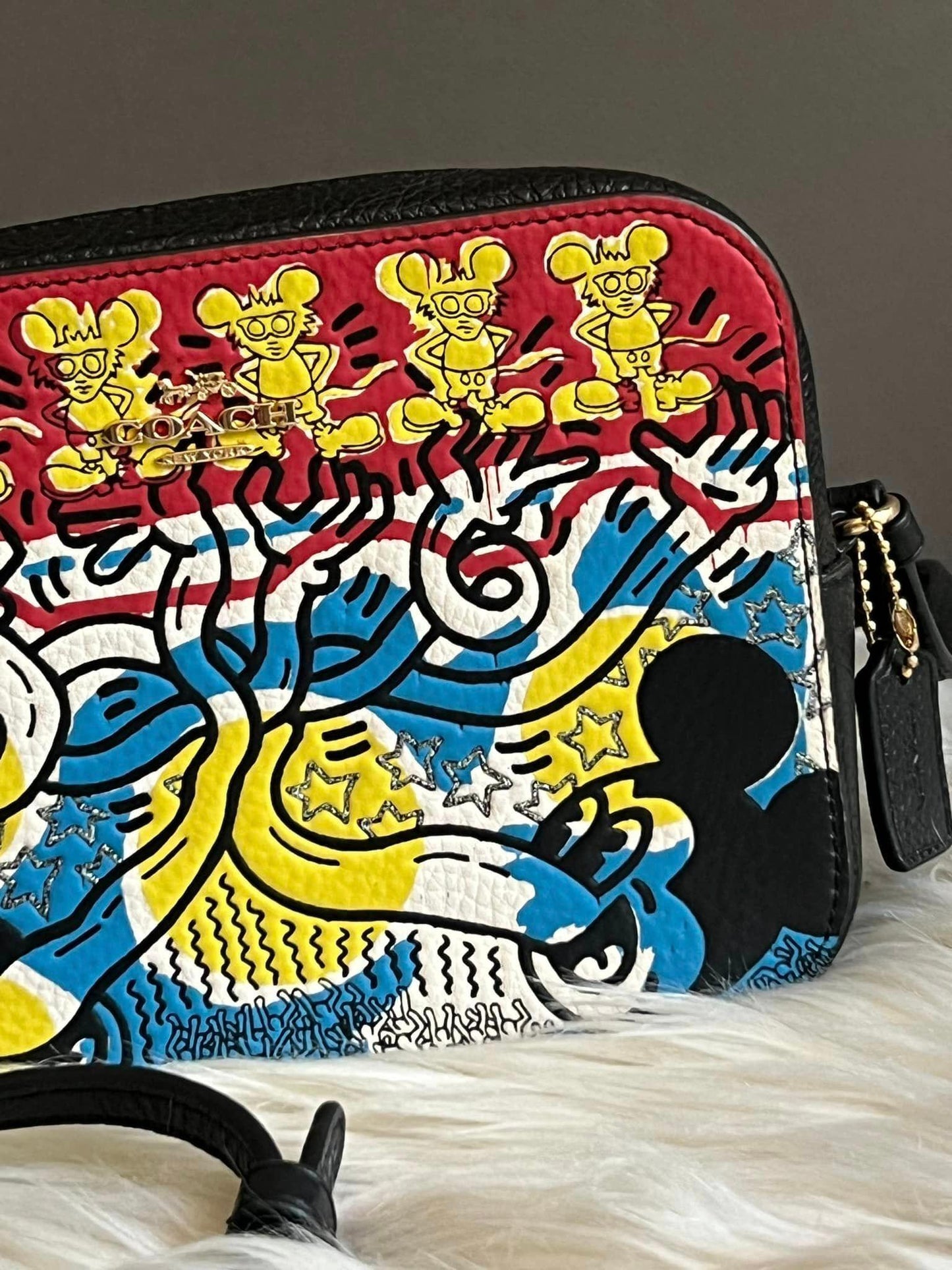 Coach Disney Mickey Mouse X Keith Haring Mini Camera Bag
