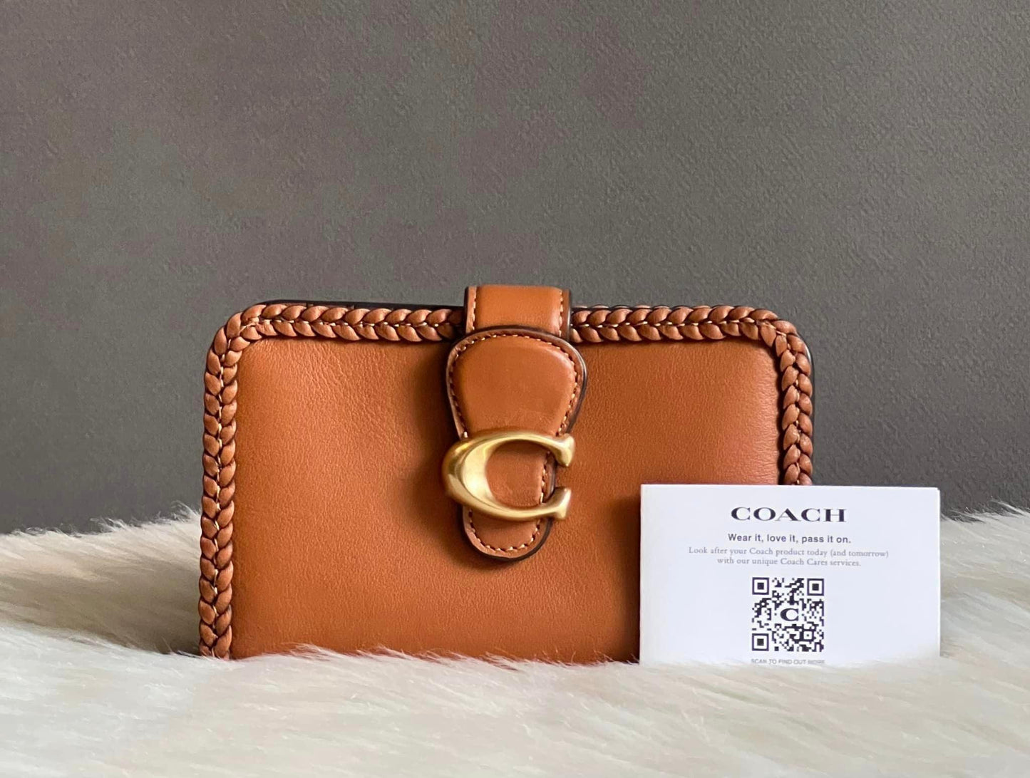 Coach Tabby Medium Wallet with Braid