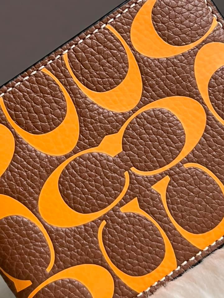 Coach Men’s Slim Billfold Wallet In Signature Leather