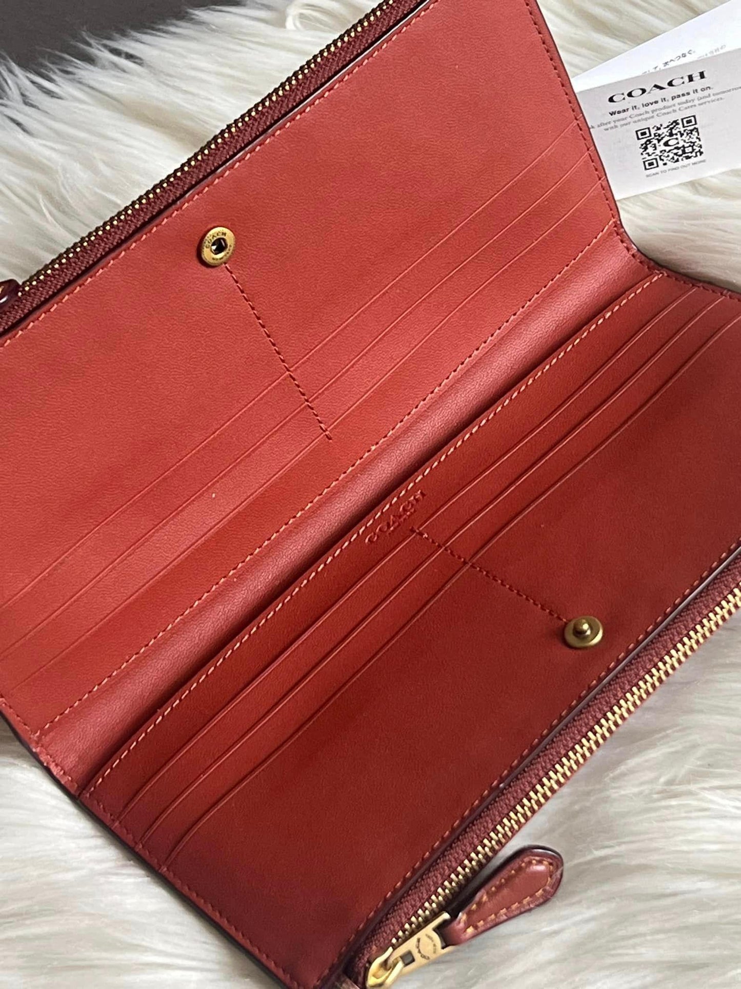 Coach Women’s Double Zip Wallet in Signature Canvas