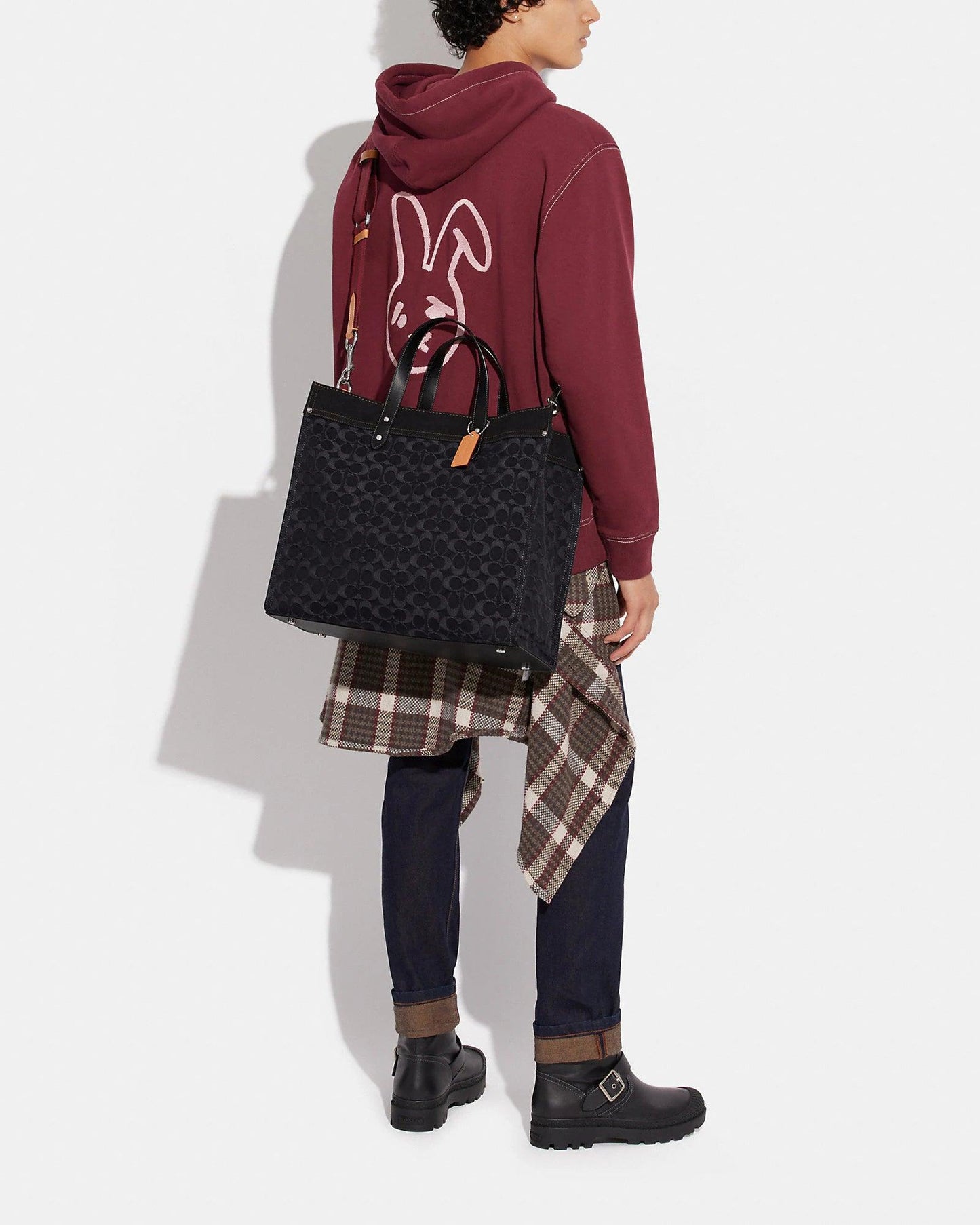 Coach Field Tote 40 in Signature Denim