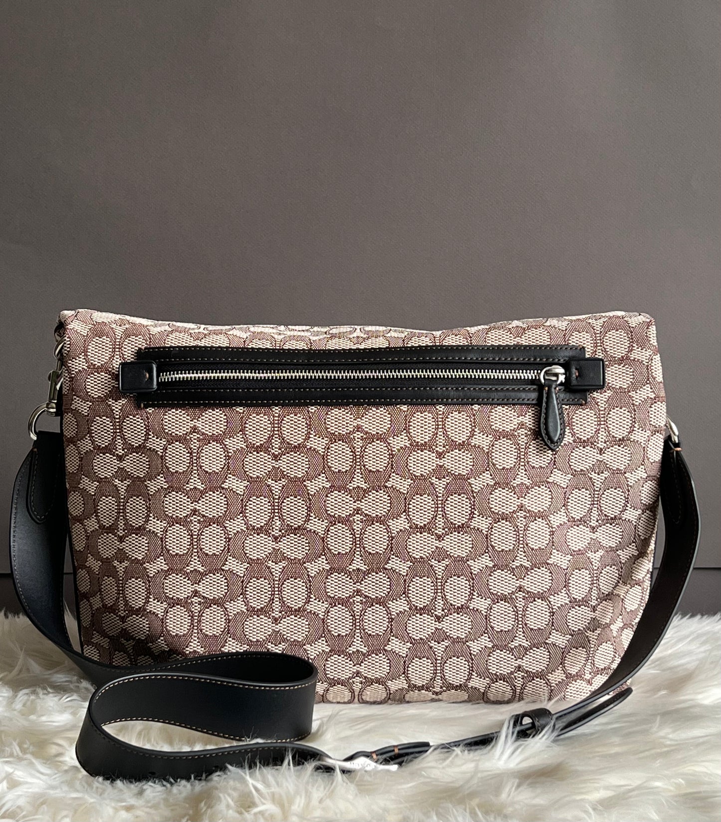 Coach Rowe Foldover Tote in Signature Textile Jacquard