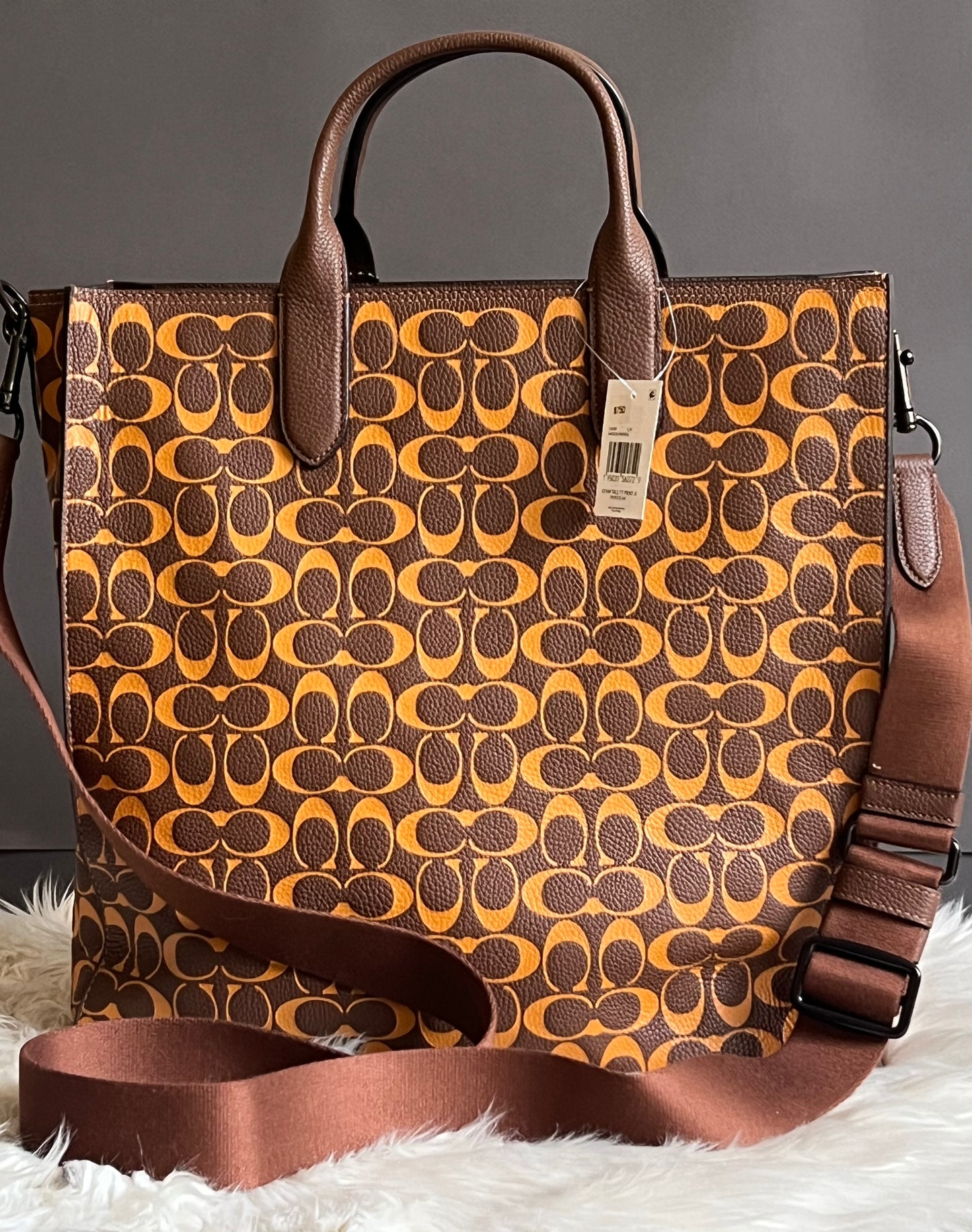 Coach Gotham Tall Tote in Signature Leather