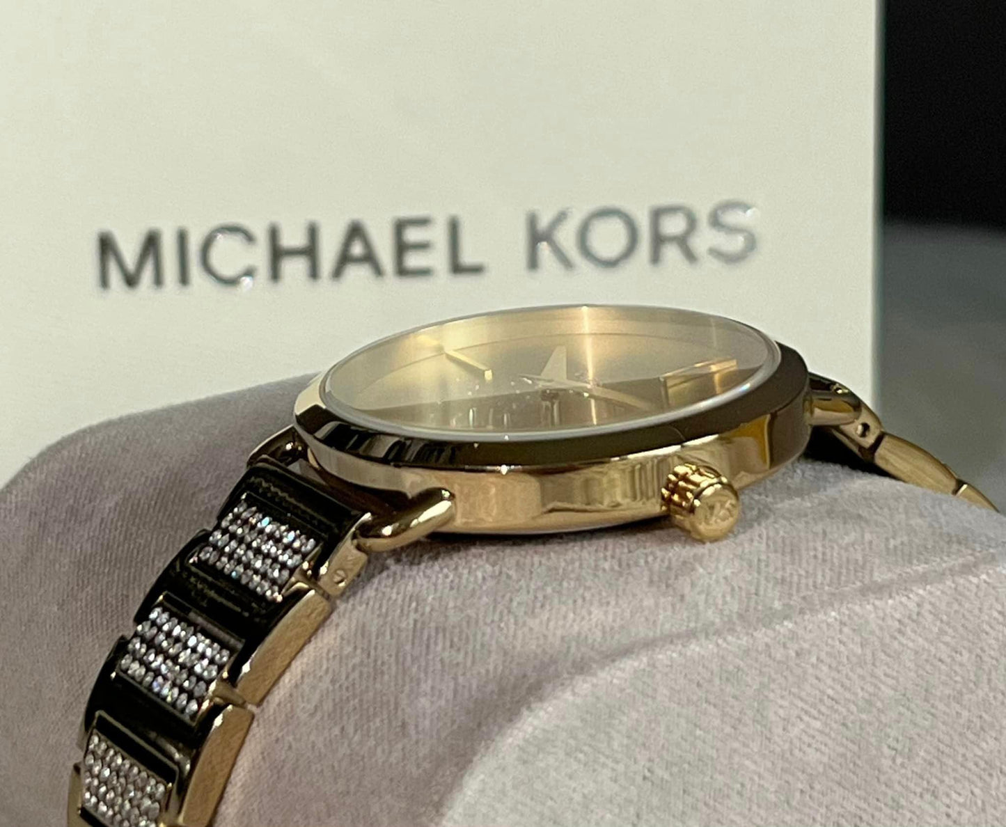 Michael Kors Women's Portia Pave Gold Dial Watch